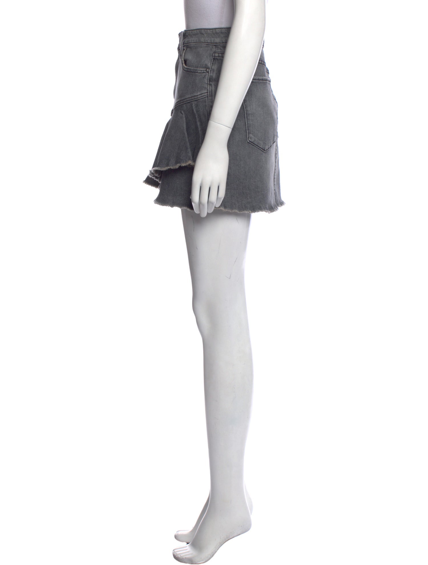 Alice + Olivia Distressed Accents Mini Skirt