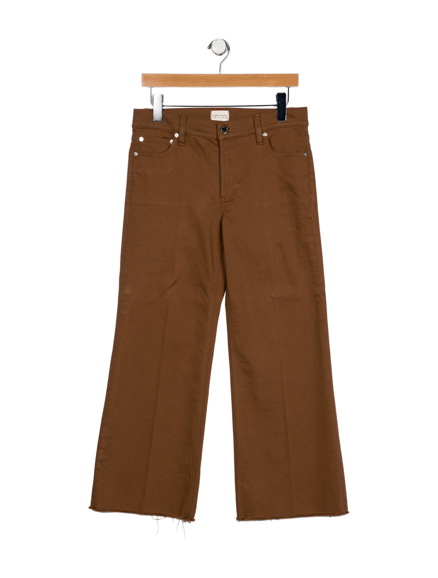 Alice + Olivia Mid-Rise Wide Leg Jeans