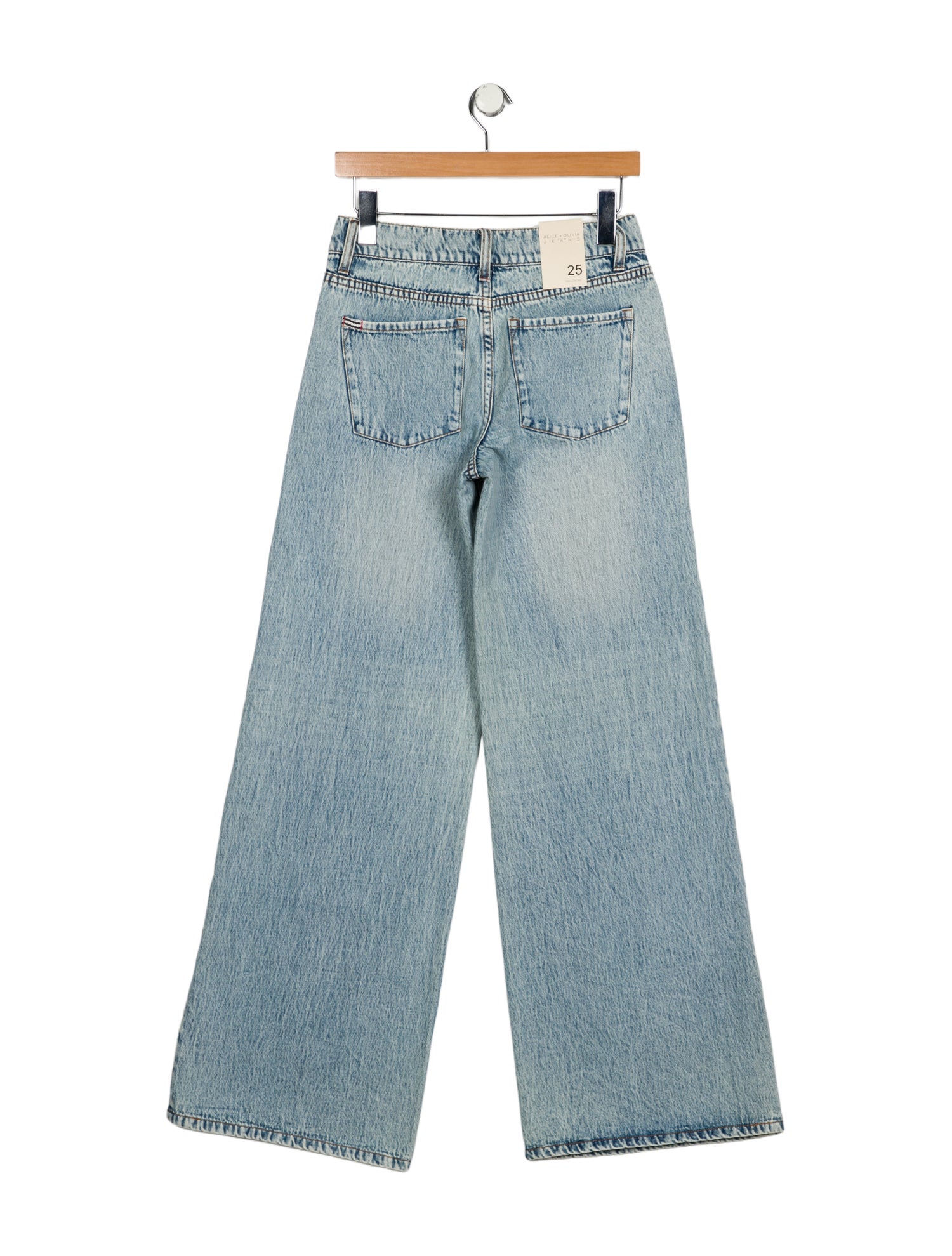 Alice + Olivia Mid-Rise Wide Leg Jeans w/ Tags