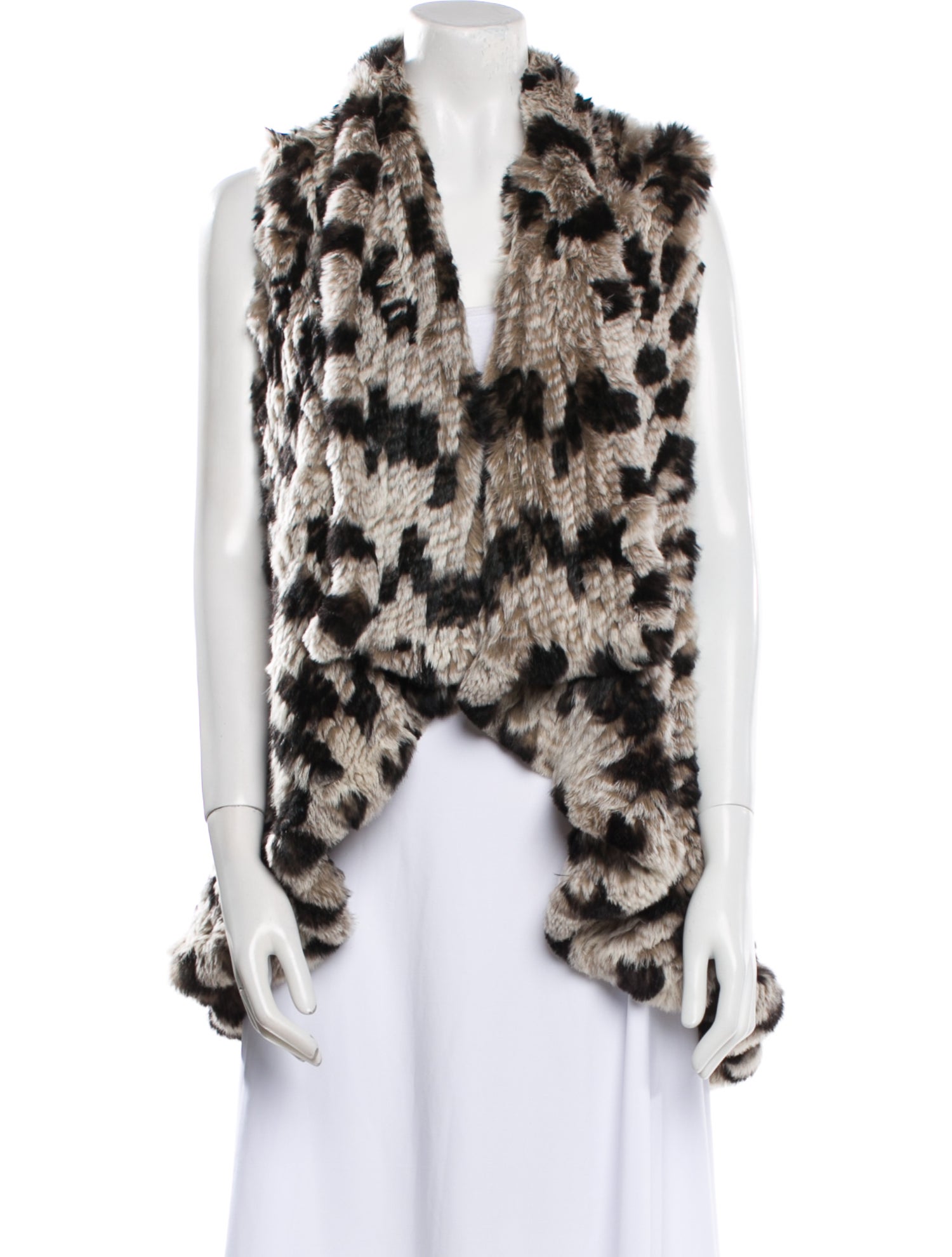 Alice + Olivia Fur Printed Fur Jacket