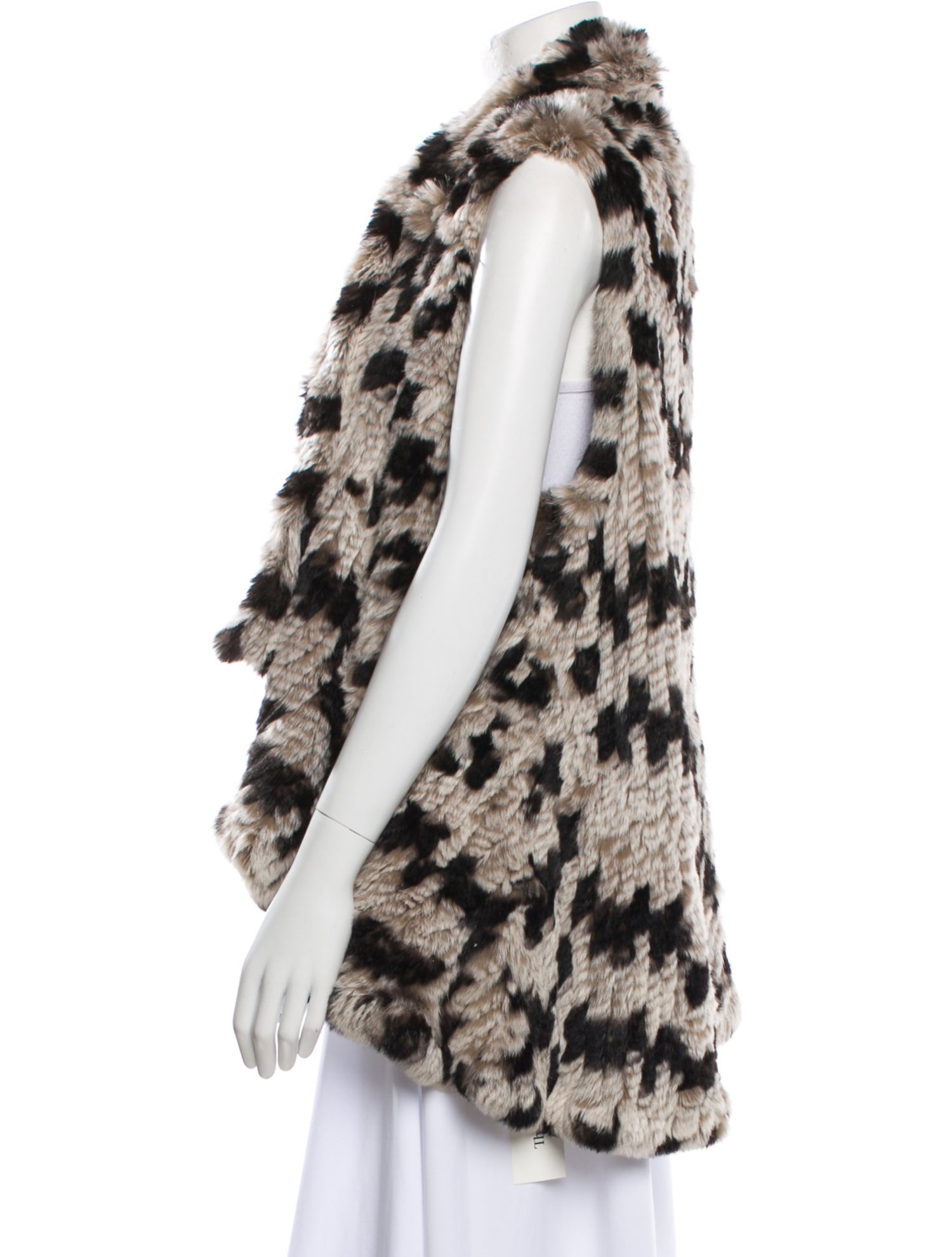 Alice + Olivia Fur Printed Fur Jacket