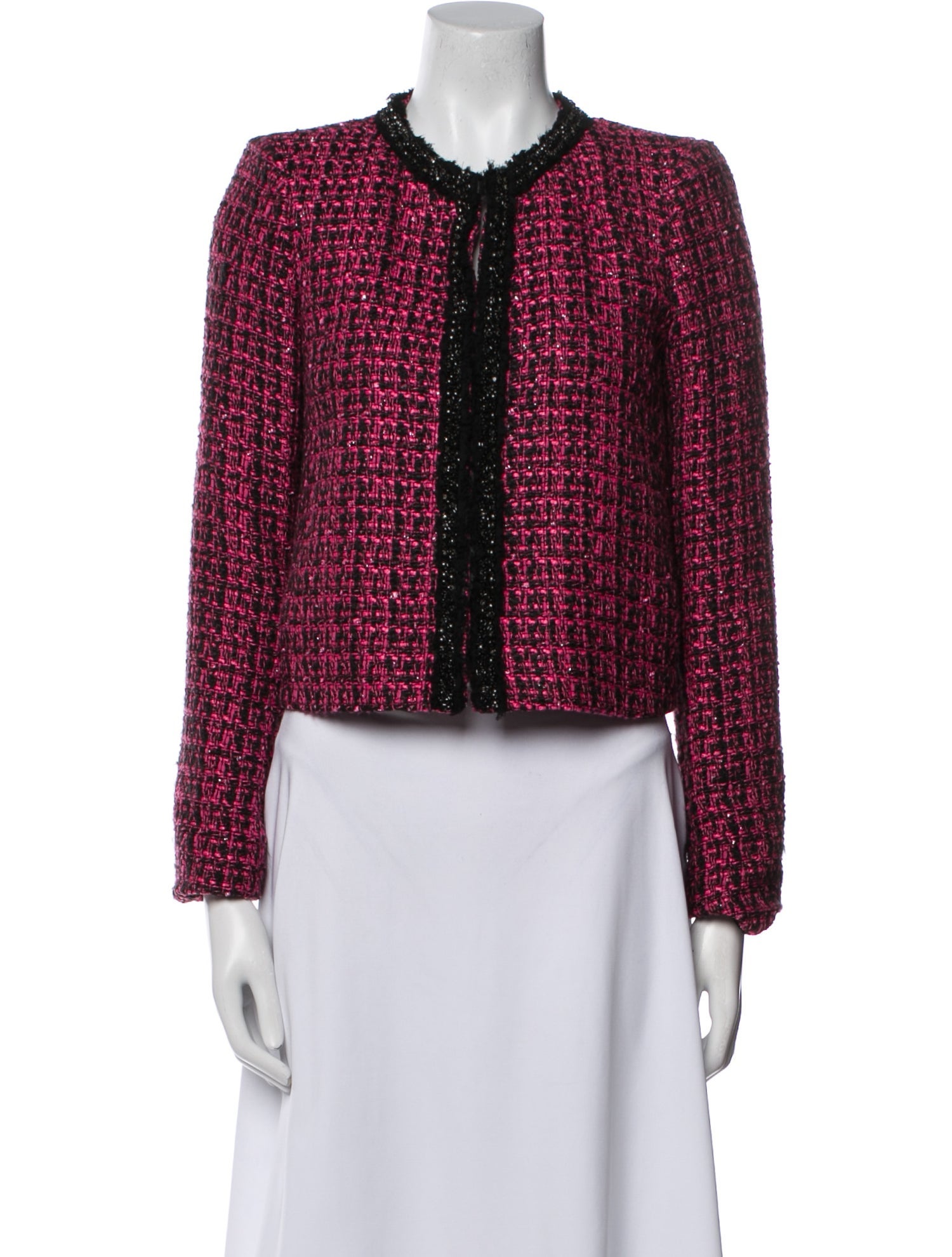 Alice + Olivia Tweed Pattern Evening Jacket