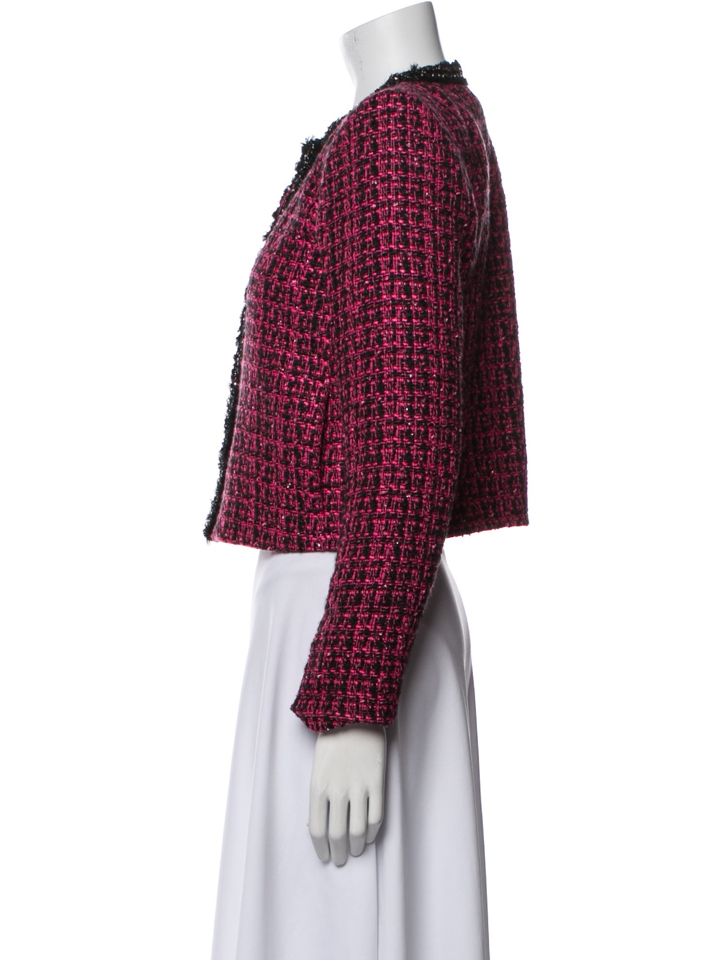 Alice + Olivia Tweed Pattern Evening Jacket