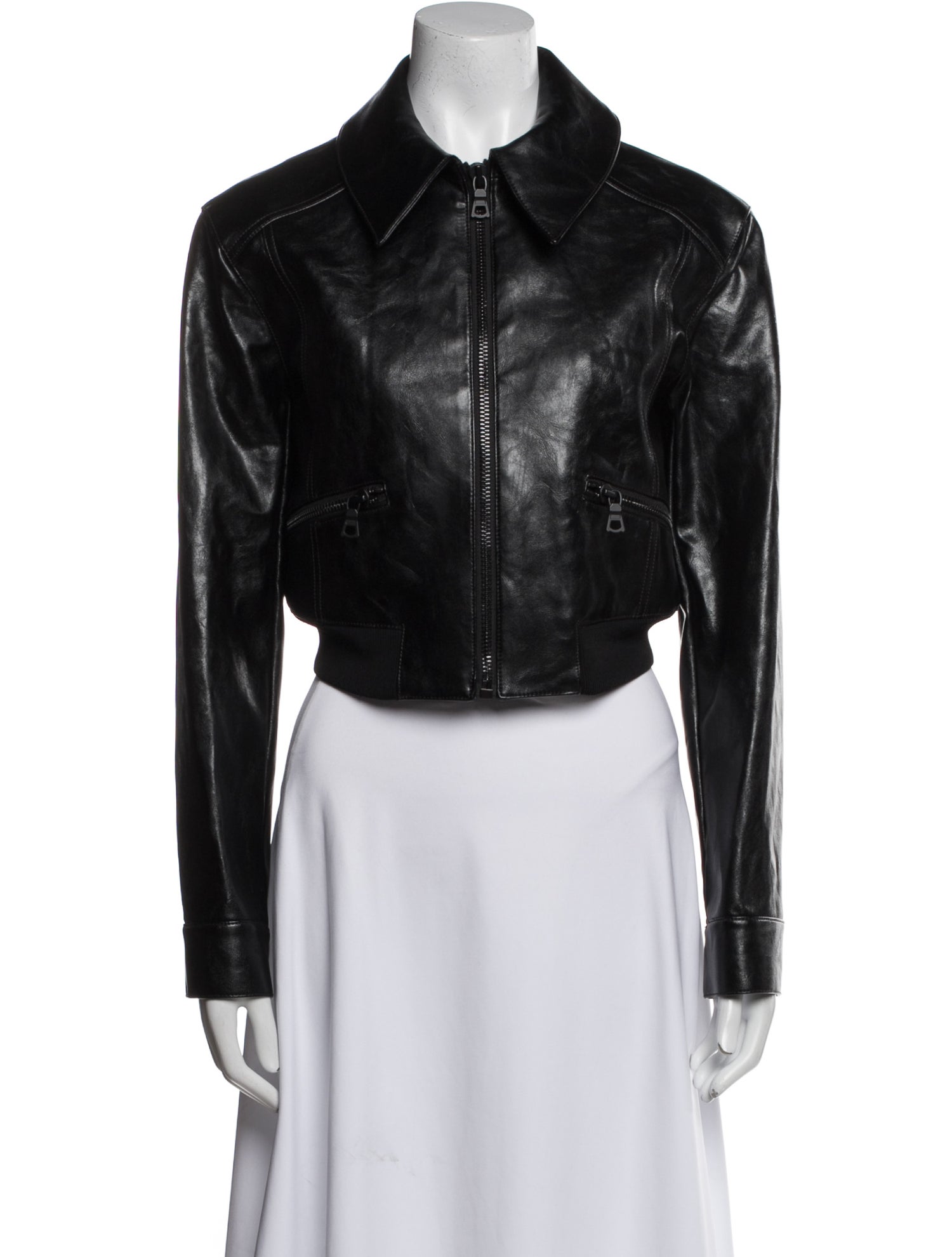 Alice + Olivia Faux Leather Biker Jacket