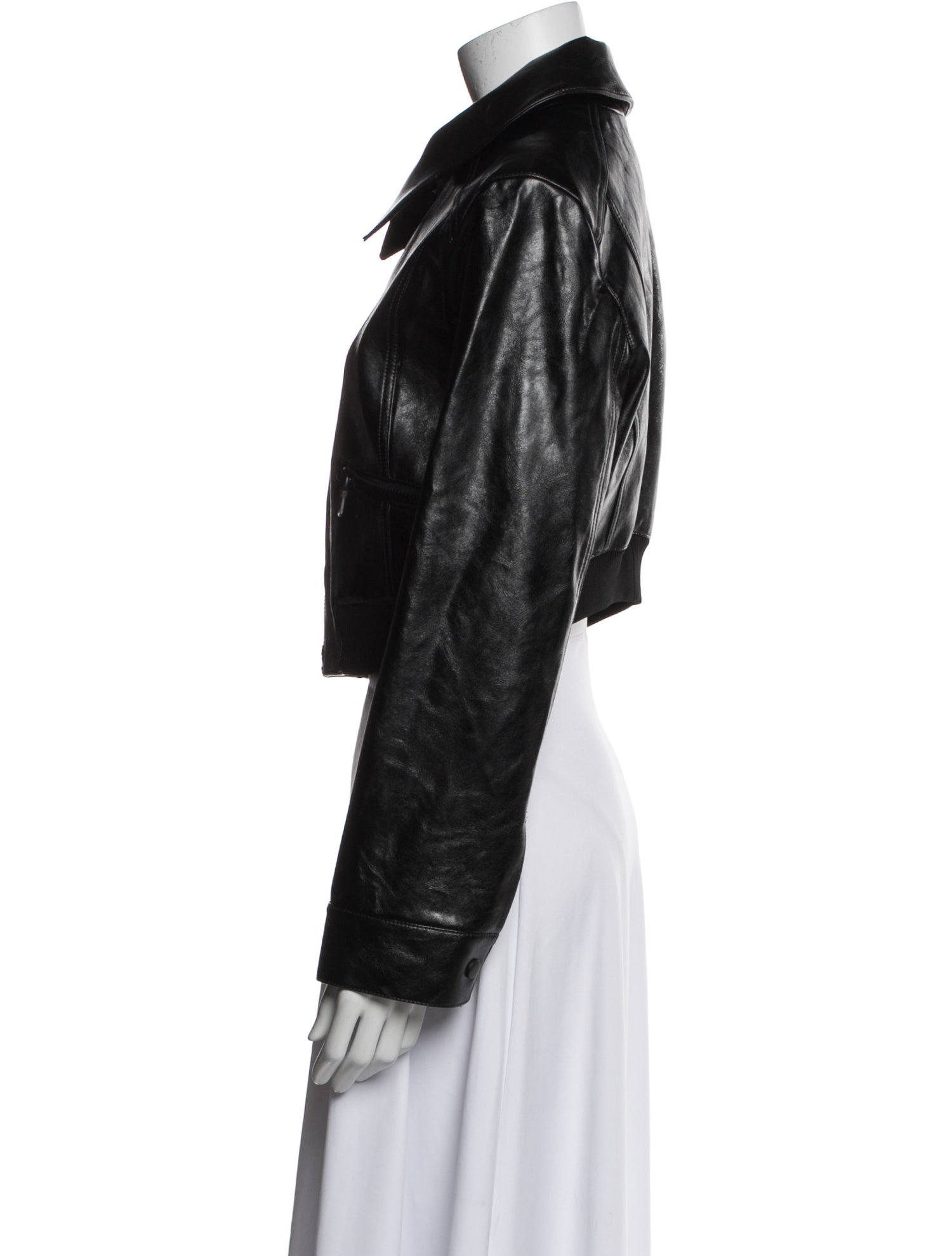 Alice + Olivia Faux Leather Biker Jacket