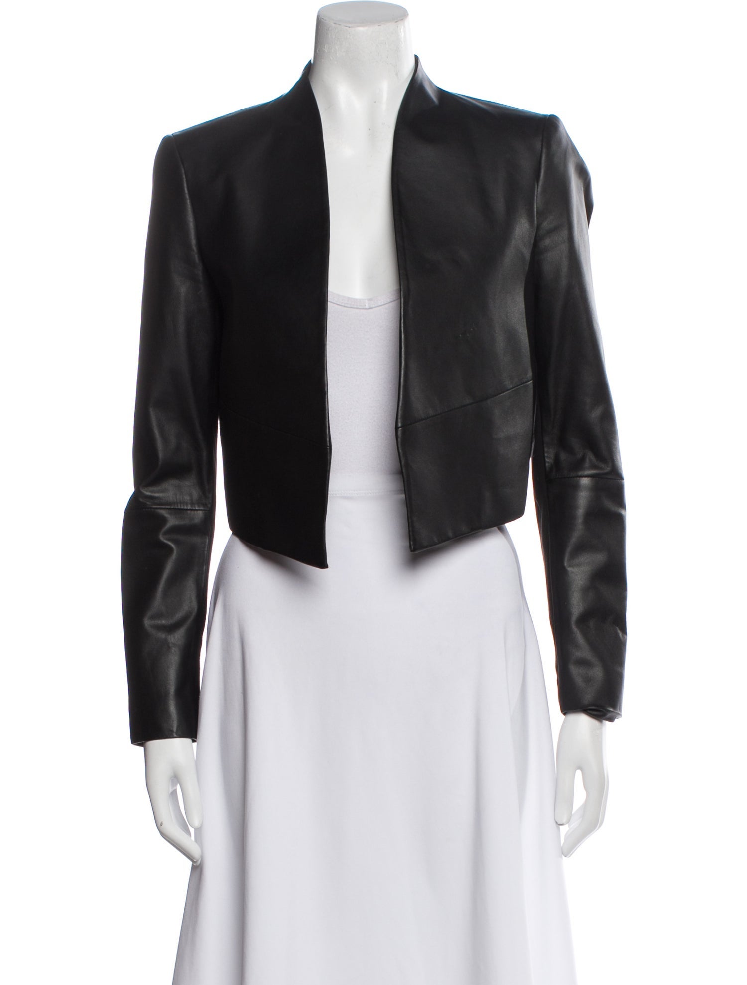 Alice + Olivia Lamb Leather Coat