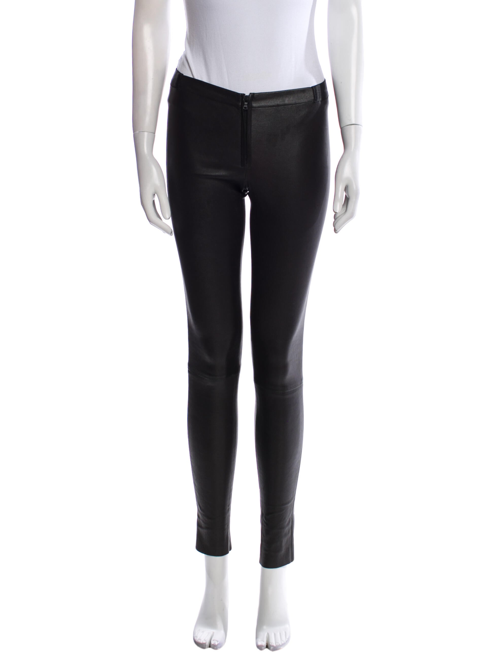 Alice + Olivia Leather Skinny Leg Pants