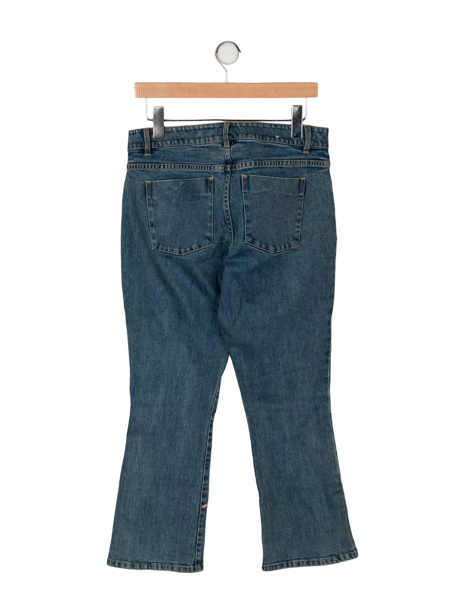 Alice + Olivia Mid-Rise Straight Leg Jeans