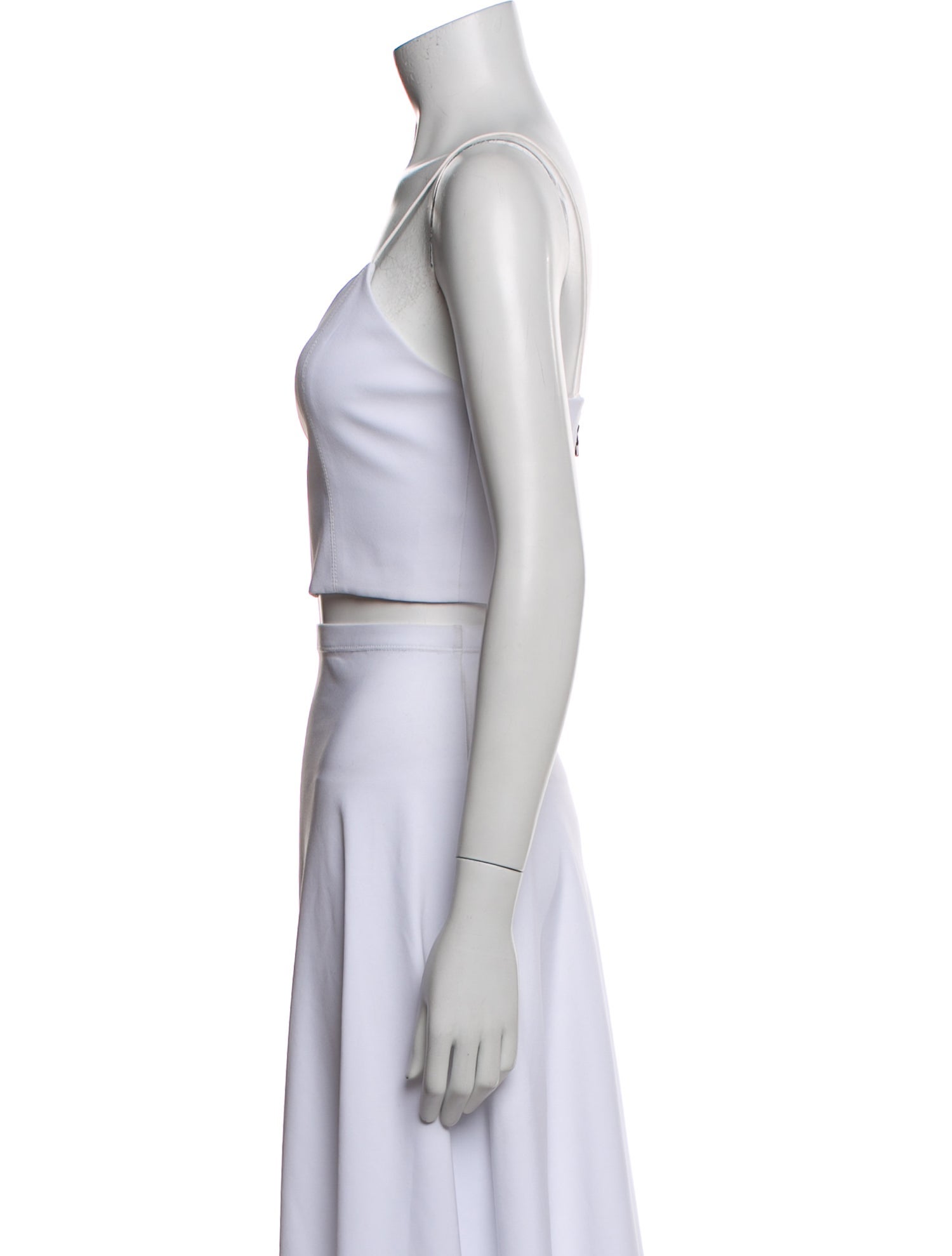 Alice + Olivia Square Neckline Sleeveless Crop Top