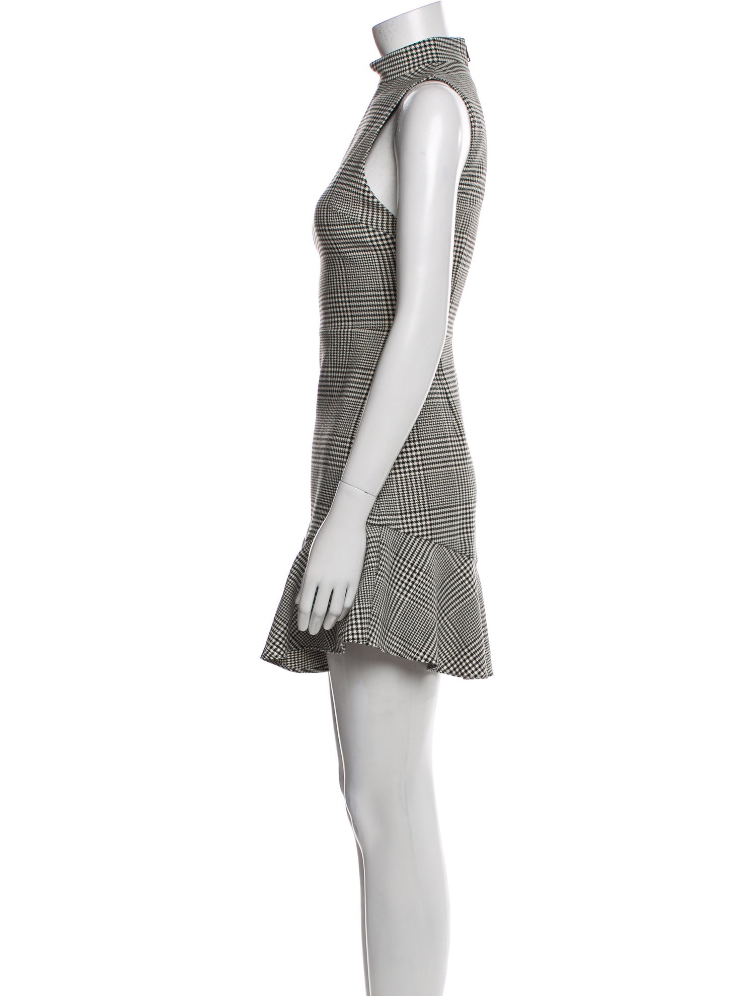 Alice + Olivia Plaid Print Mini Dress