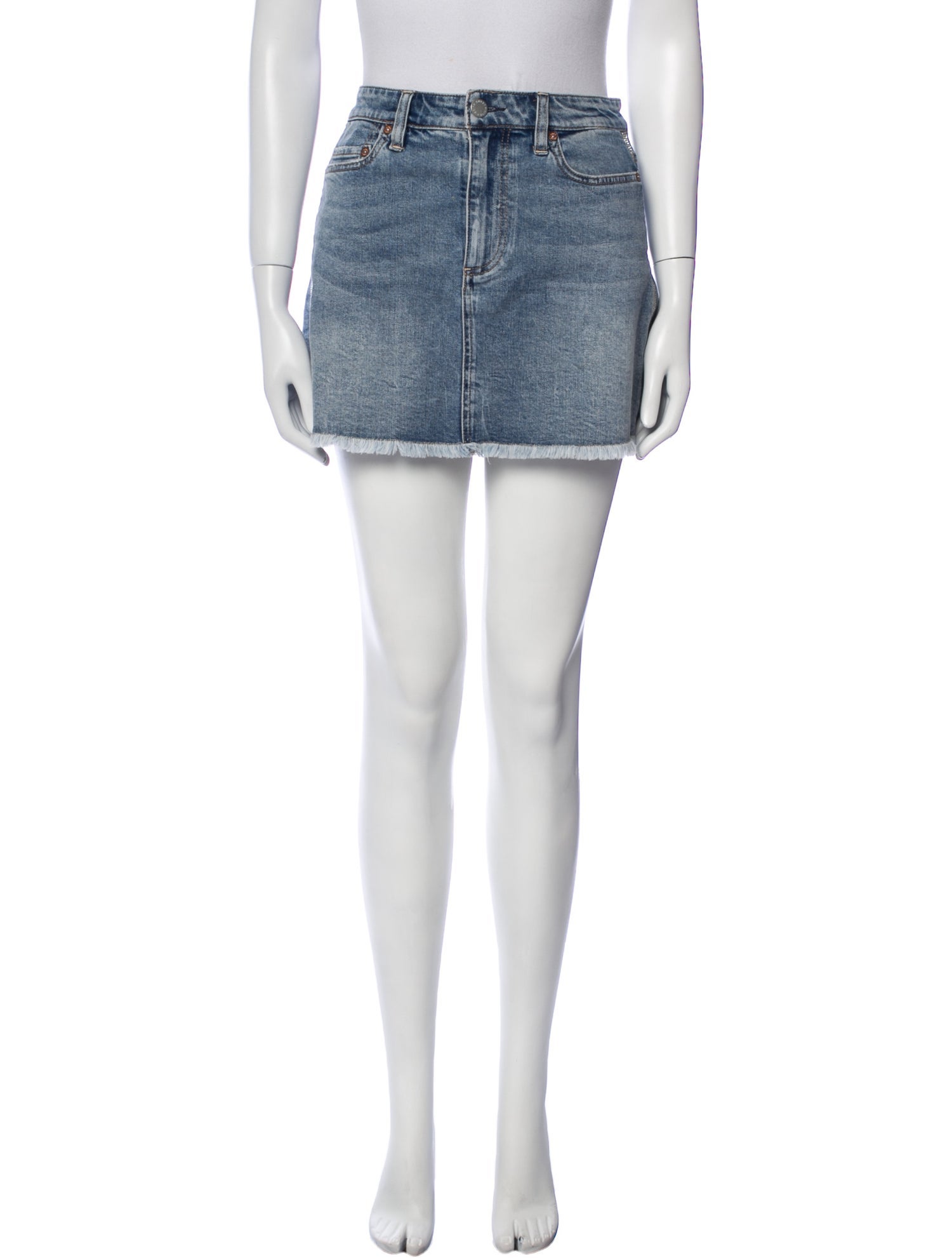 Alice + Olivia Leather Trim Embellishment Mini Skirt