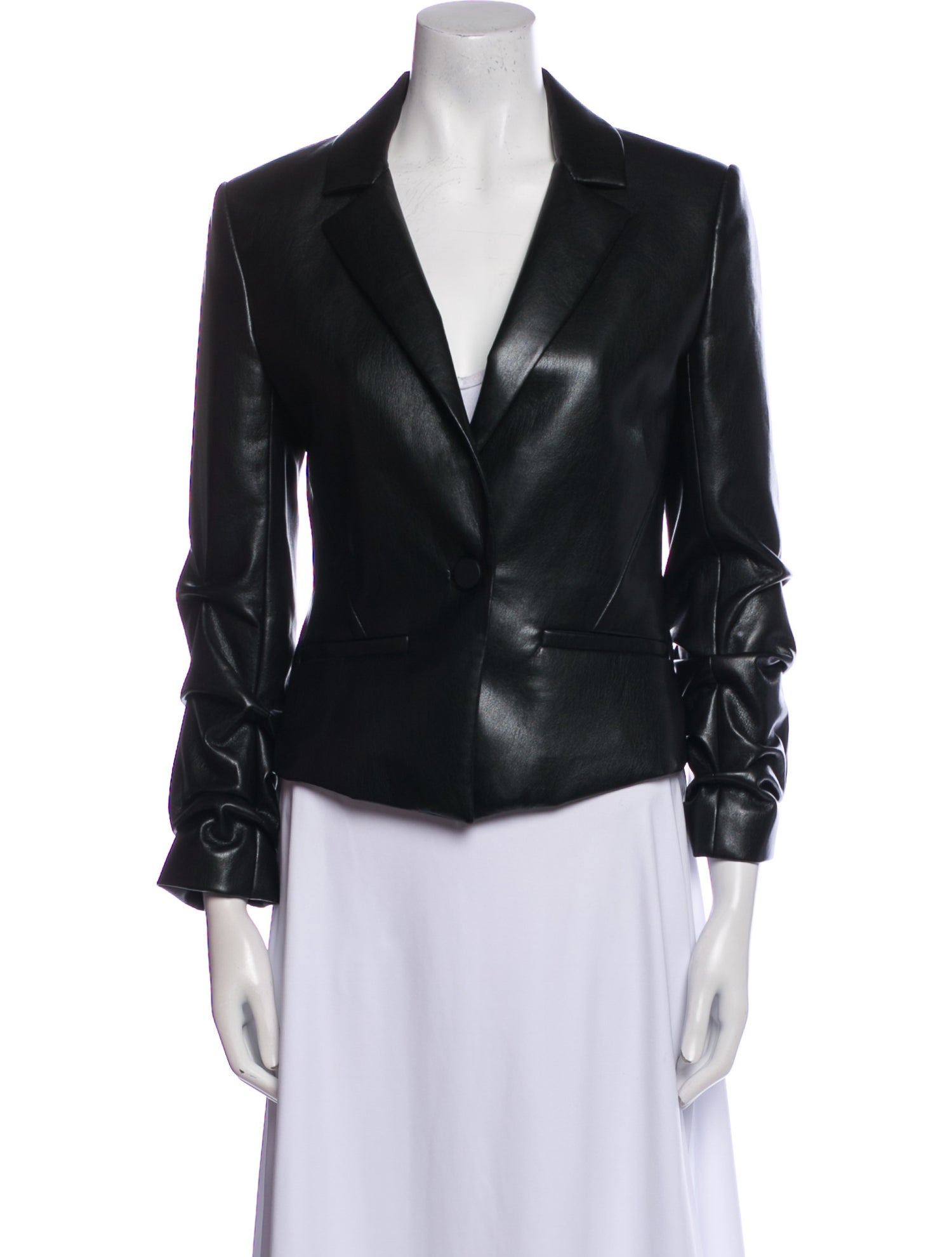 Alice + Olivia Faux Leather Biker Jacket