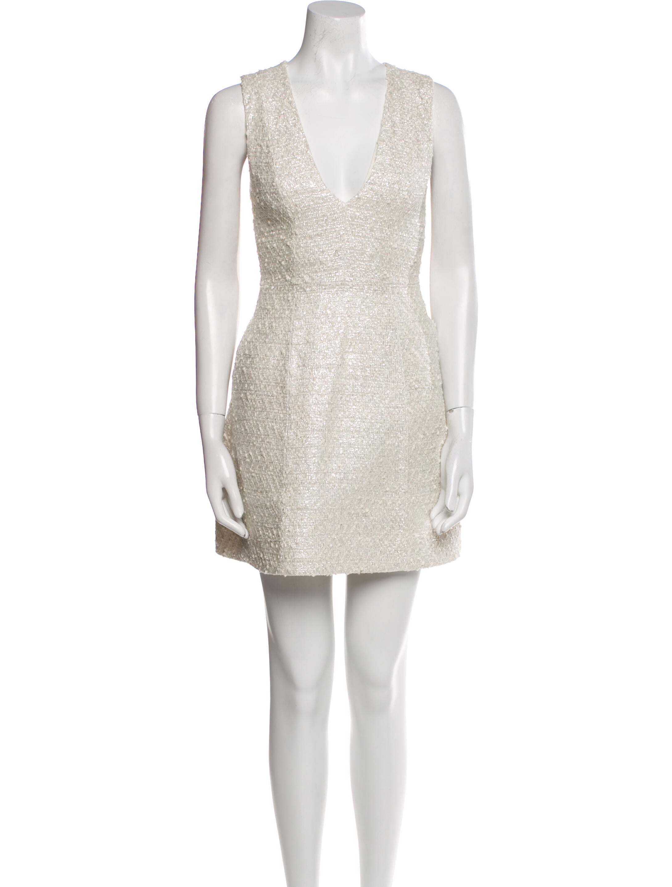 Alice + Olivia V-Neck Mini Dress