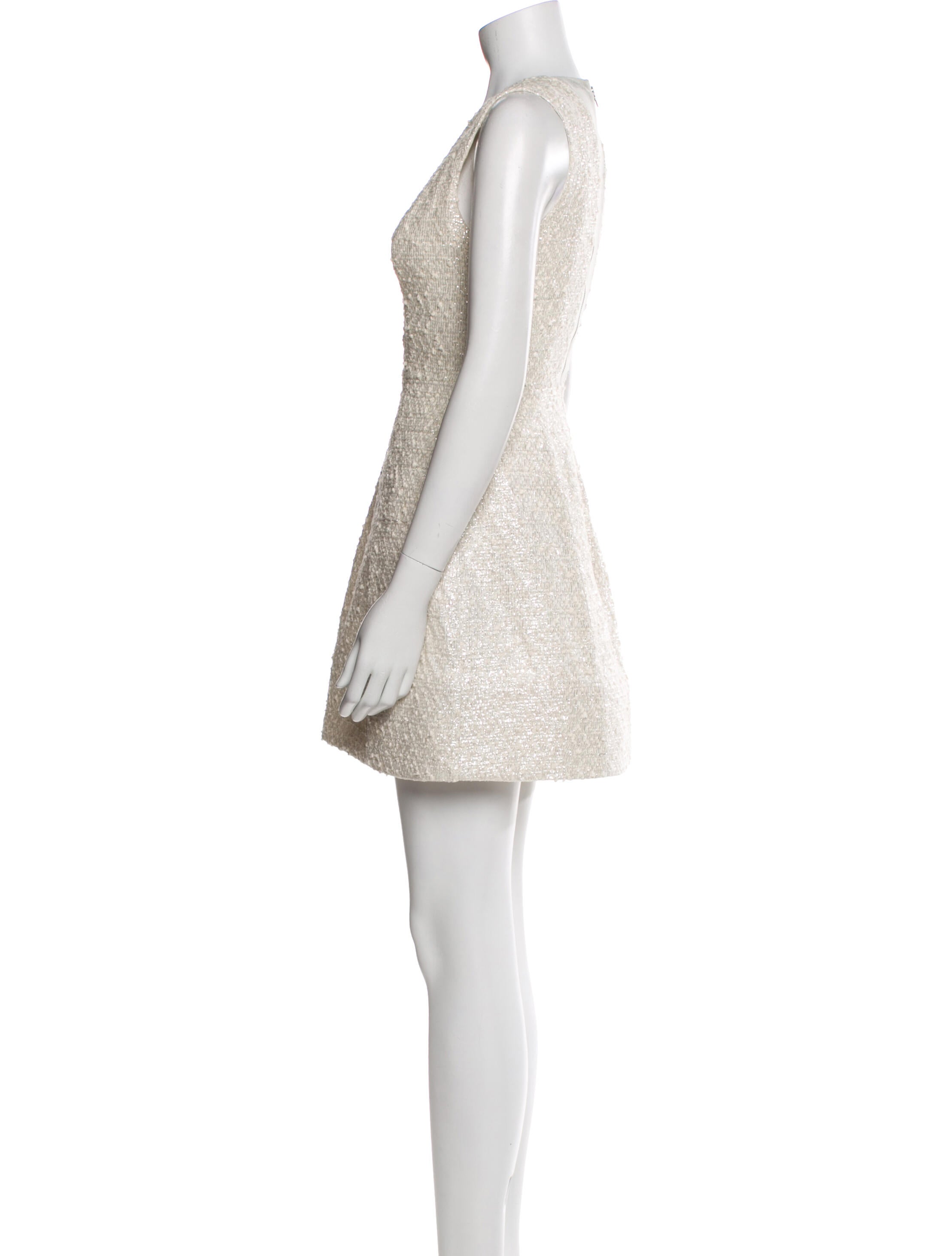 Alice + Olivia V-Neck Mini Dress