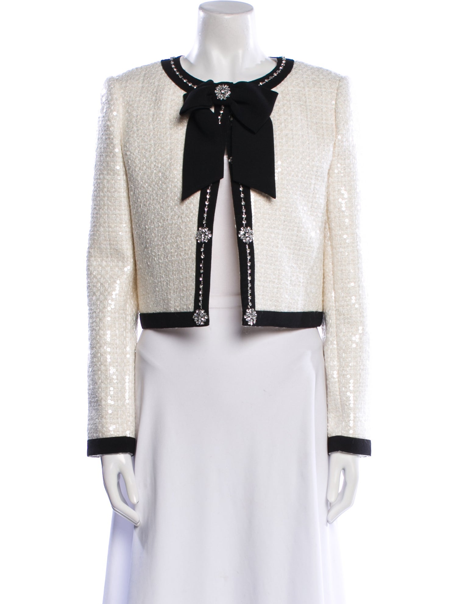 Alice + Olivia Tweed Pattern Evening Jacket w/ Tags