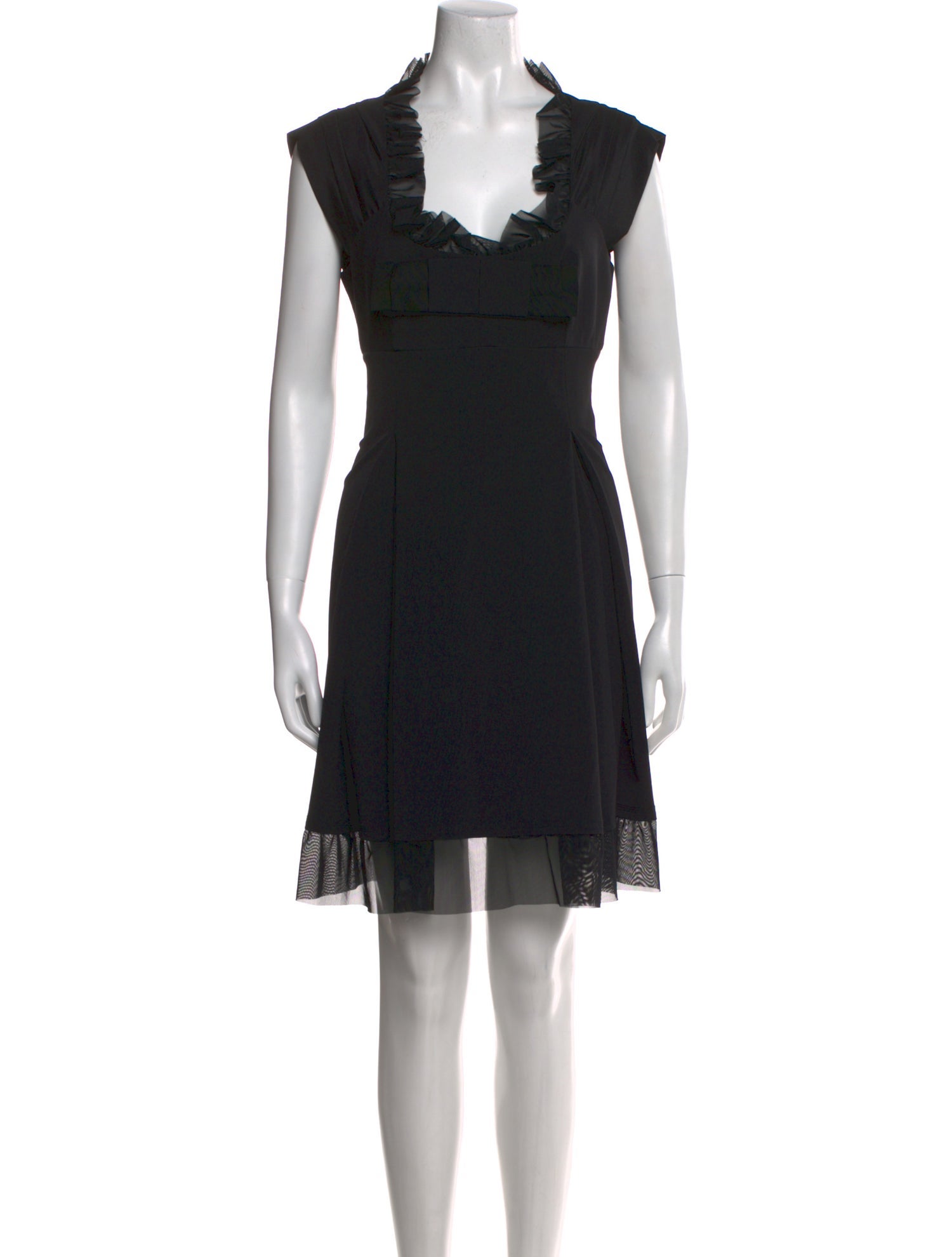 Alice + Olivia Square Neckline Mini Dress