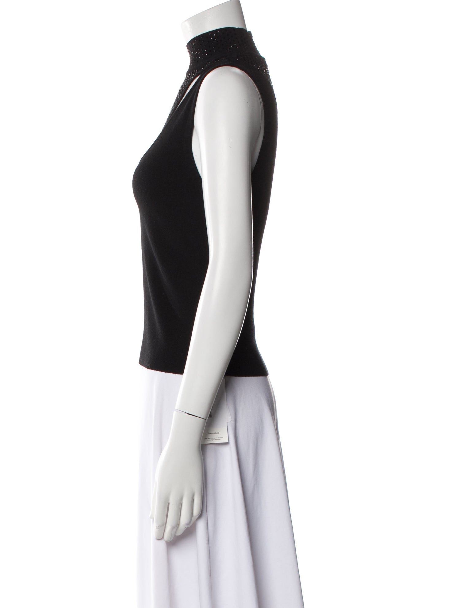 Alice + Olivia Mock Neck Sleeveless Top