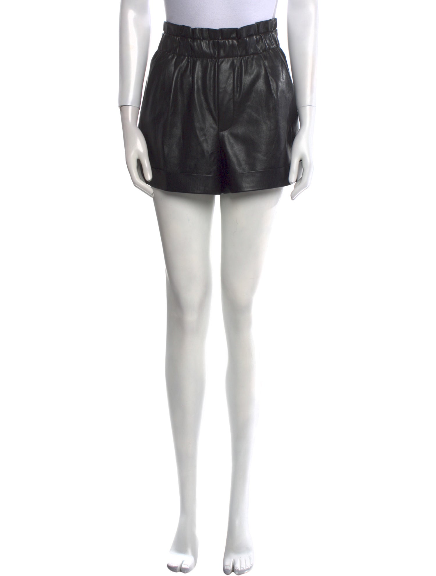 Alice + Olivia Faux Leather Mini Shorts