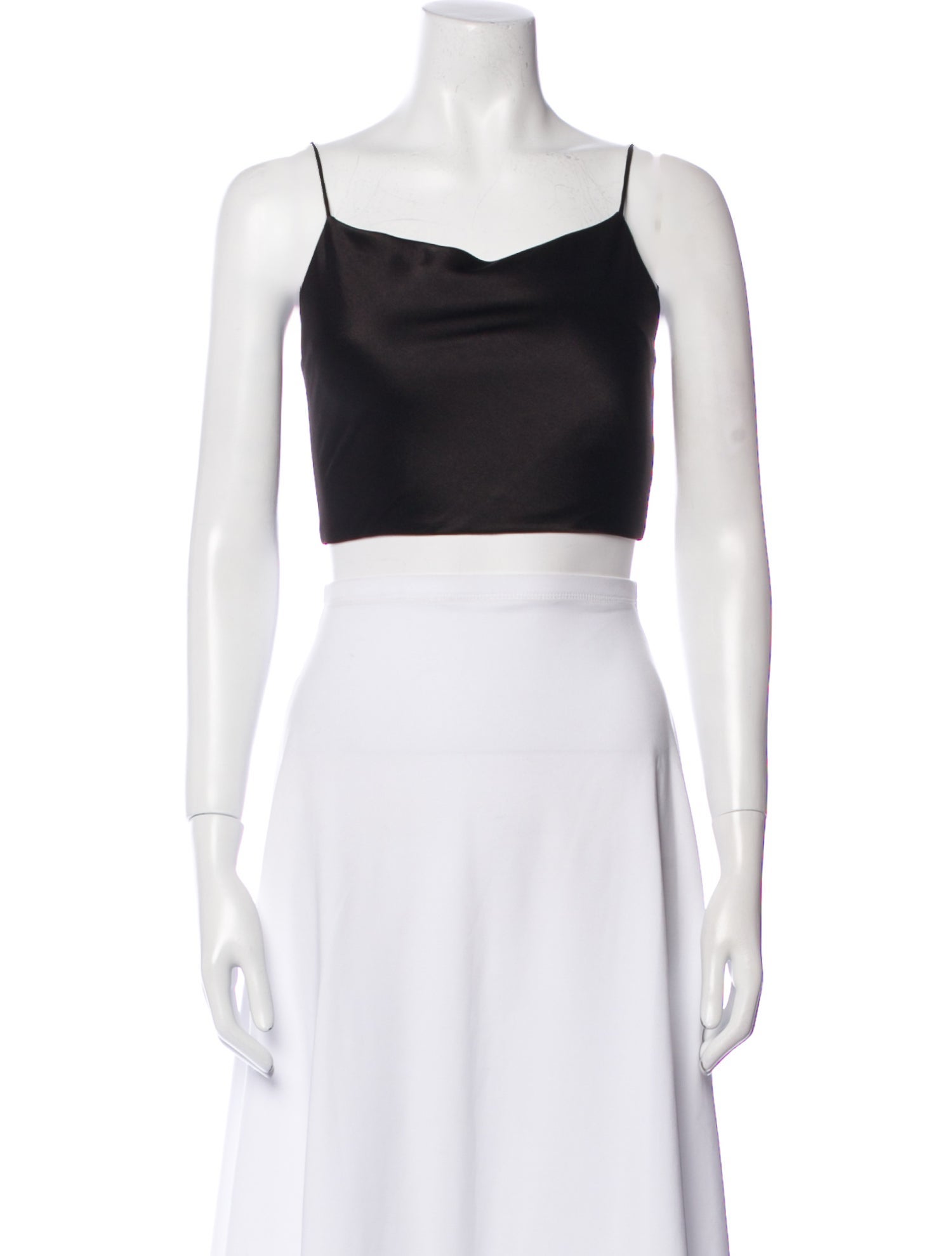 Alice + Olivia Square Neckline Sleeveless Crop Top