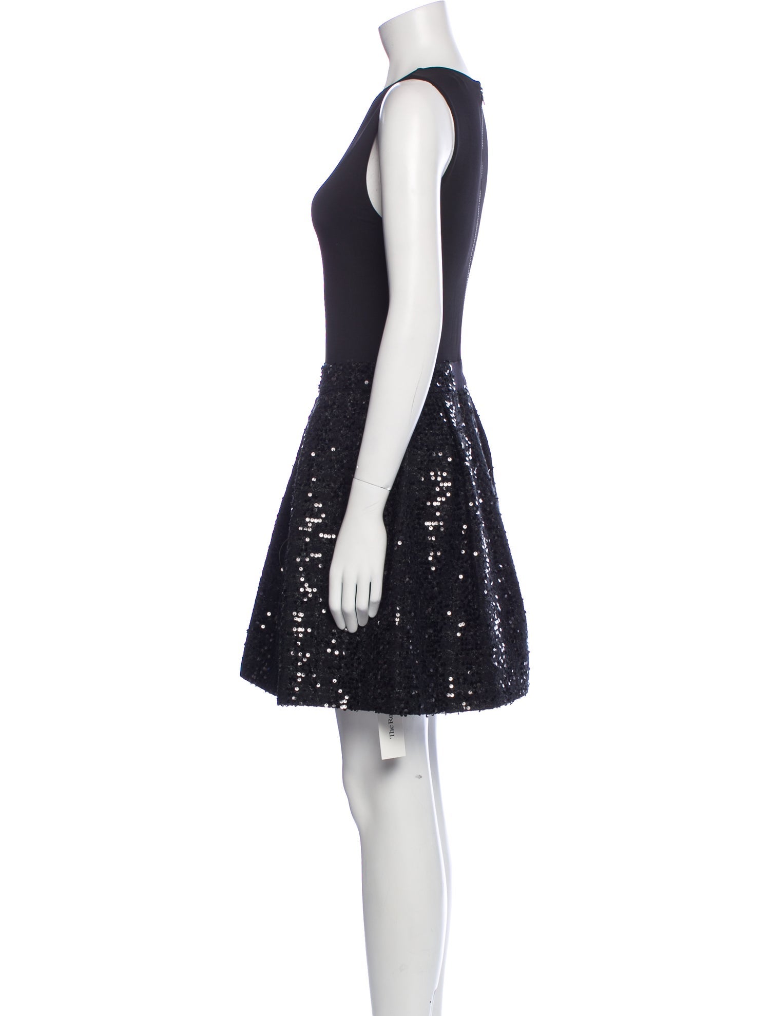 Alice + Olivia Crew Neck Mini Dress