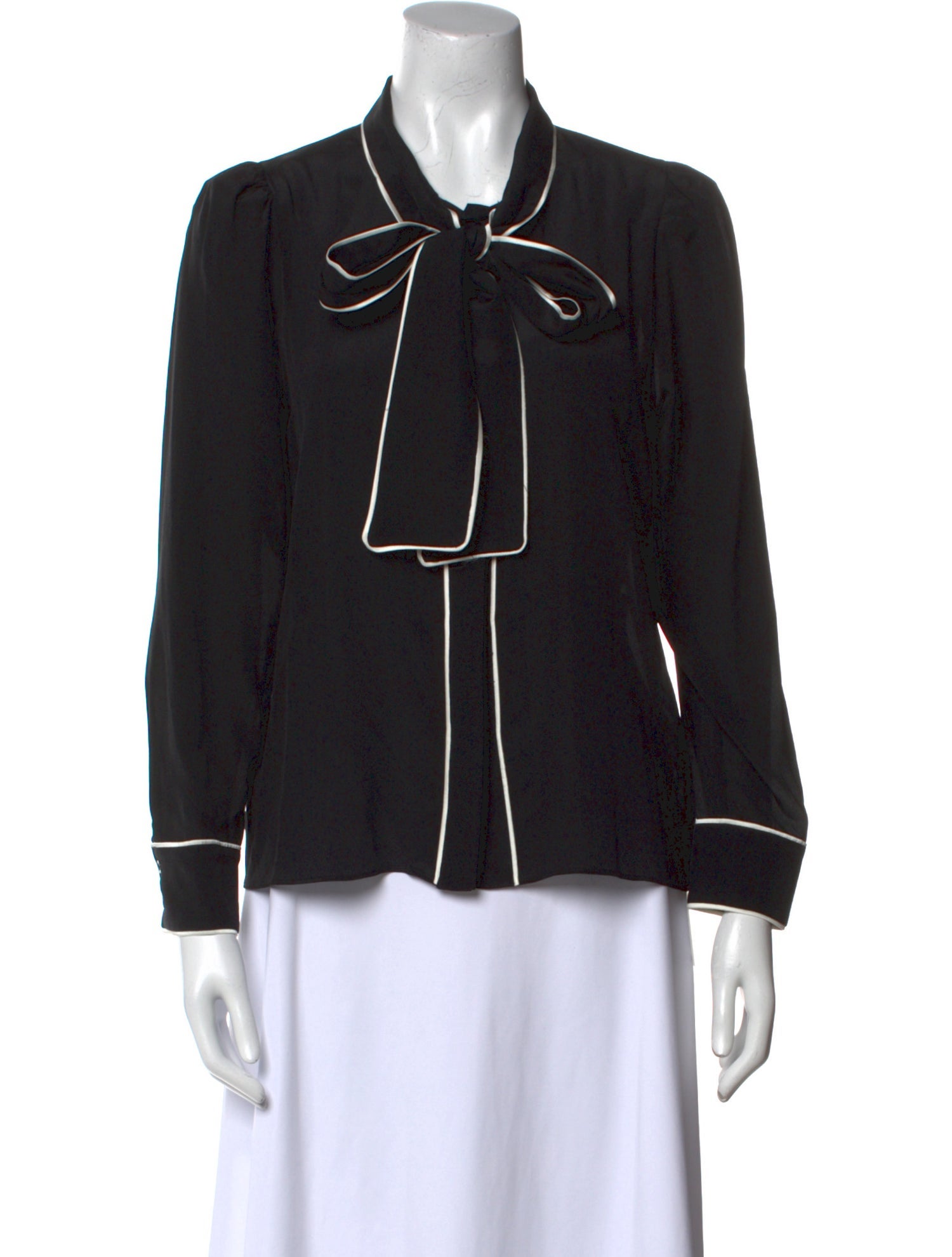 Alice + Olivia Silk Printed Button-Up Top