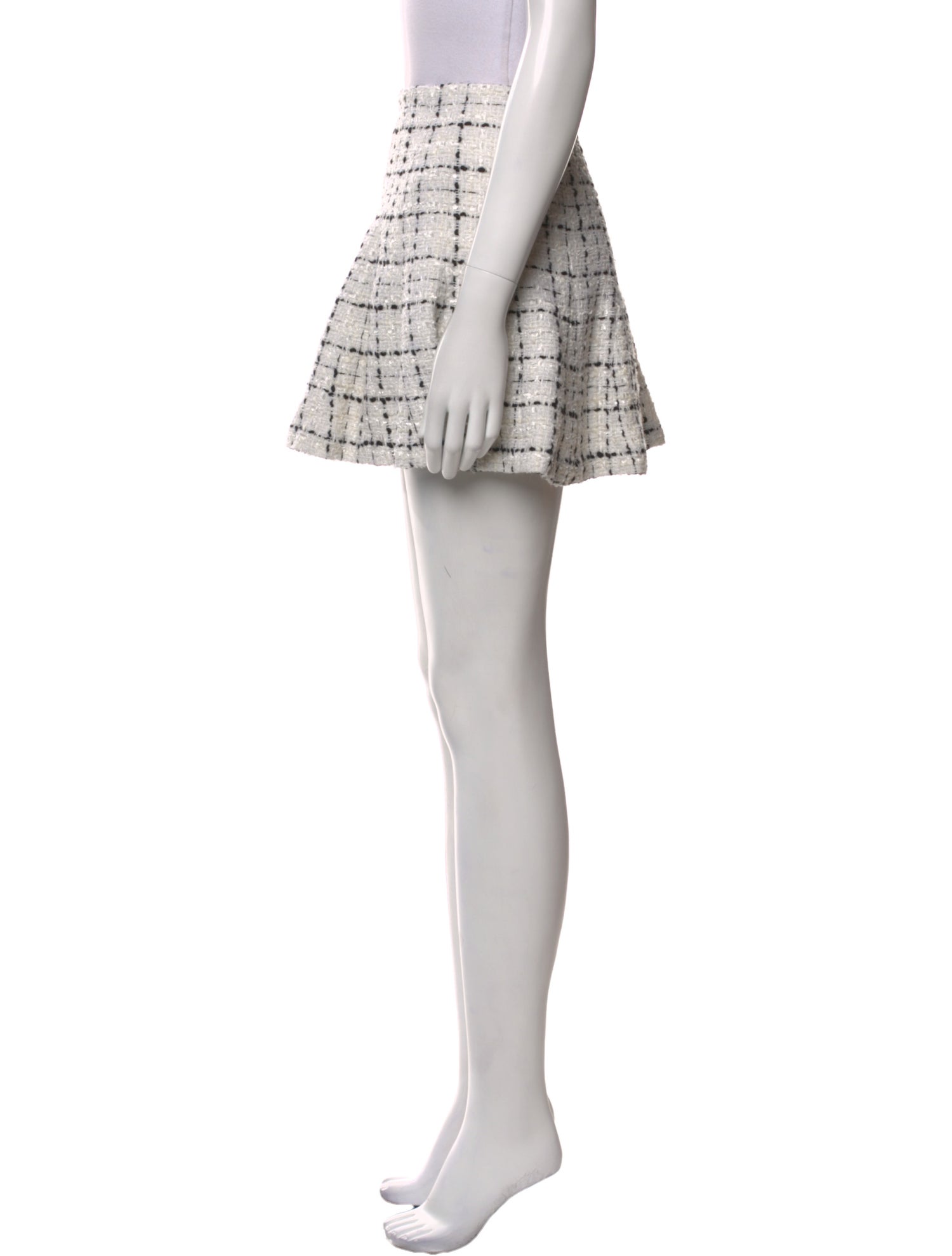 Alice + Olivia Tweed Pattern Mini Skirt