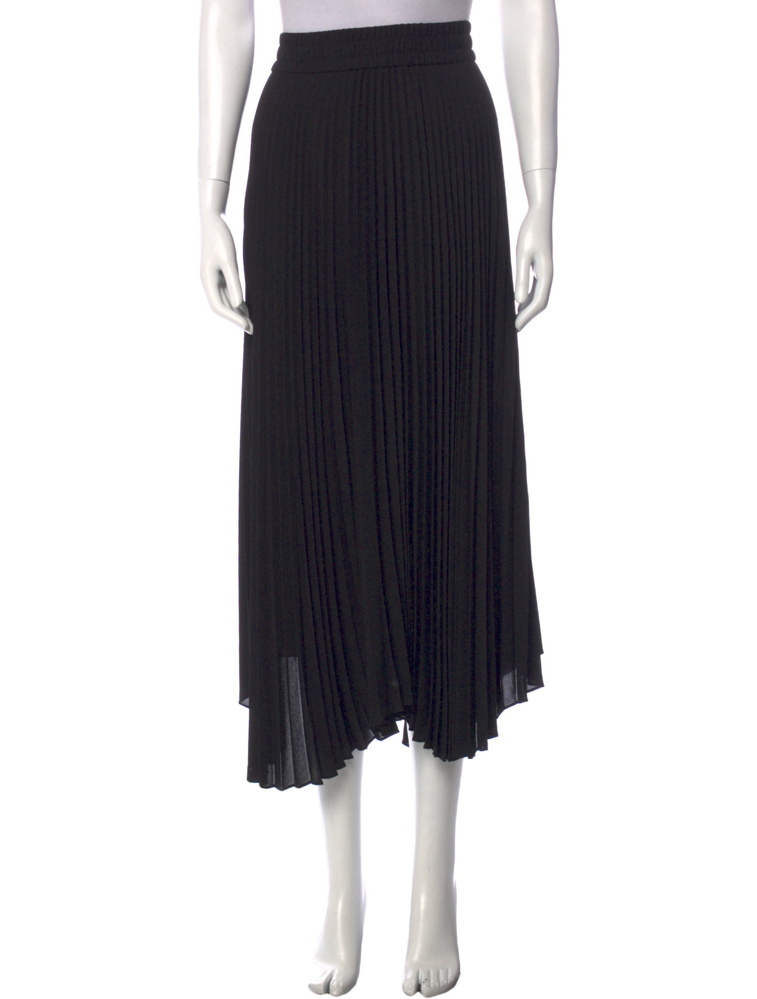 Alice + Olivia Pleated Accents Midi Length Skirt