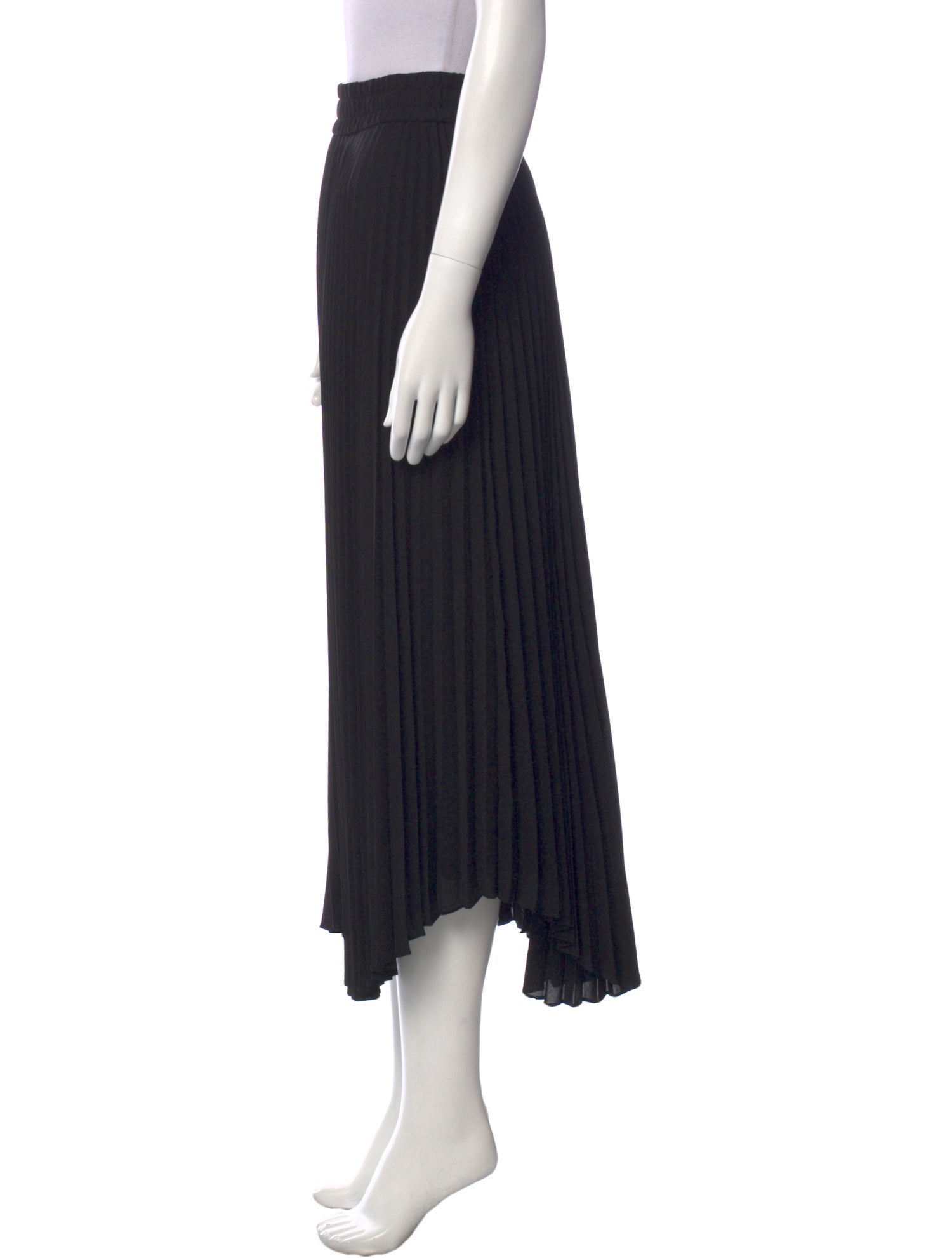 Alice + Olivia Pleated Accents Midi Length Skirt