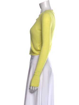 Alice + Olivia Scoop Neck Long Sleeve Crop Top