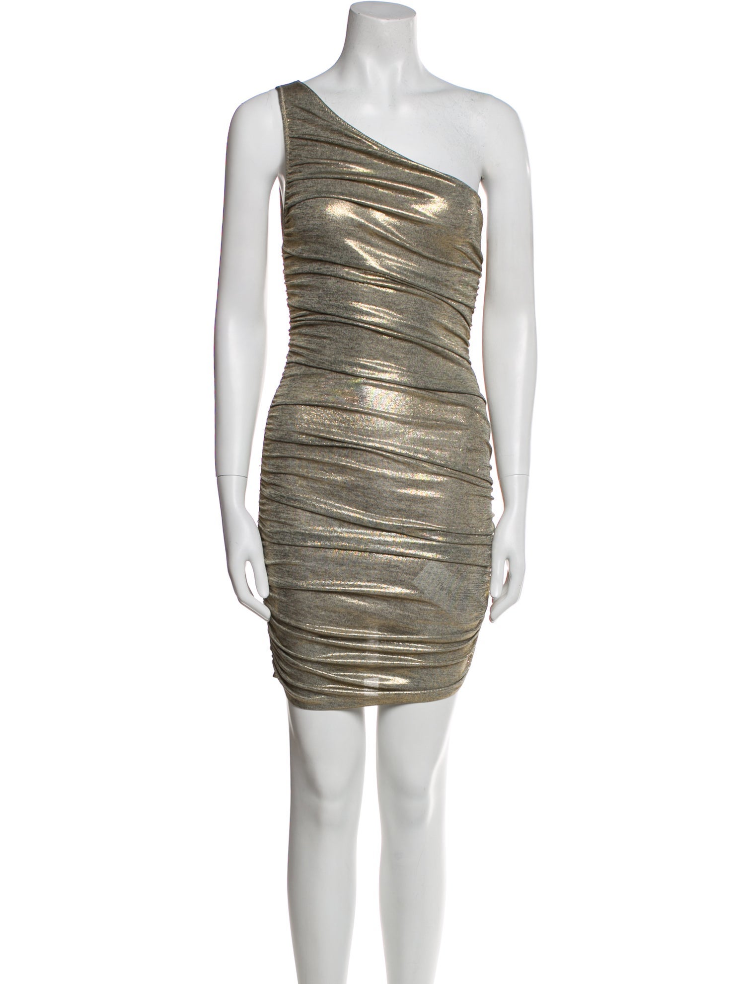 Alice + Olivia One-Shoulder Mini Dress