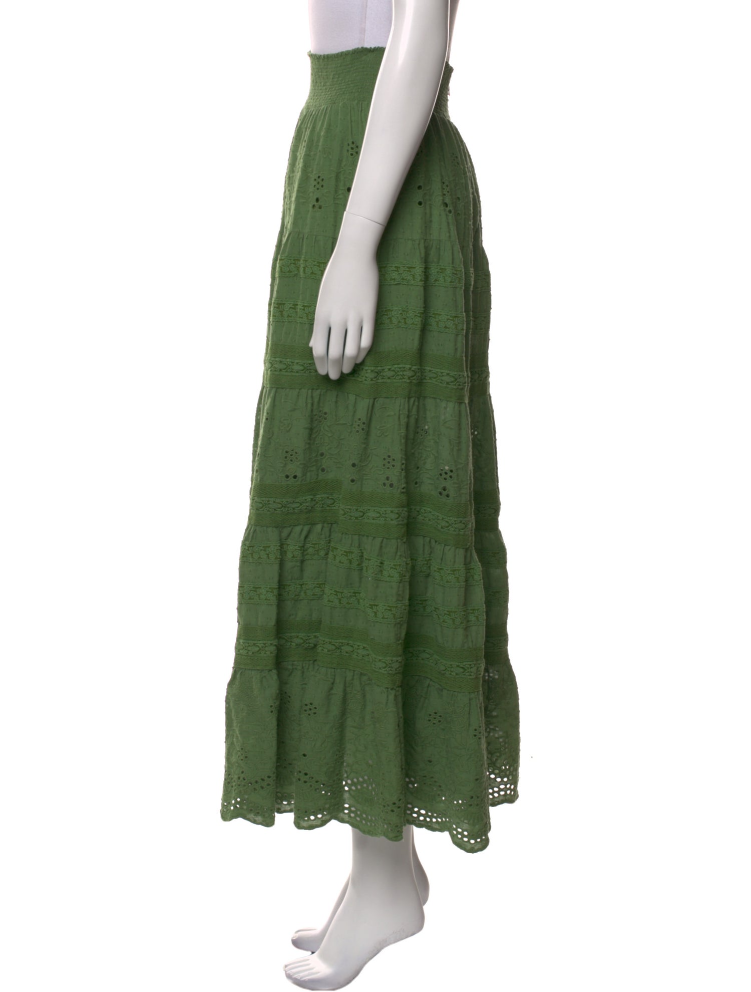 Alice + Olivia Lace Pattern Midi Length Skirt