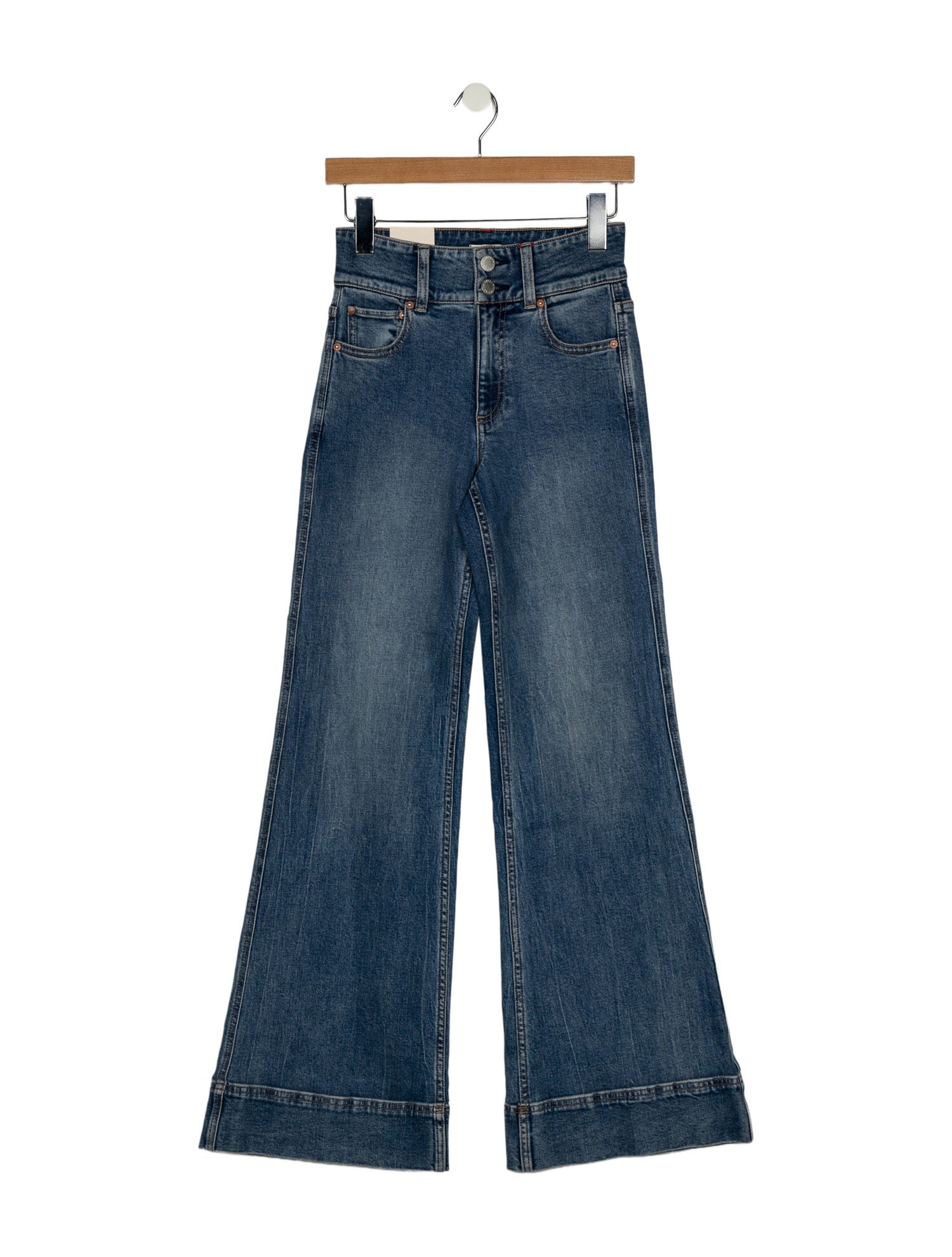 Alice + Olivia Mid-Rise Wide Leg Jeans w/ Tags