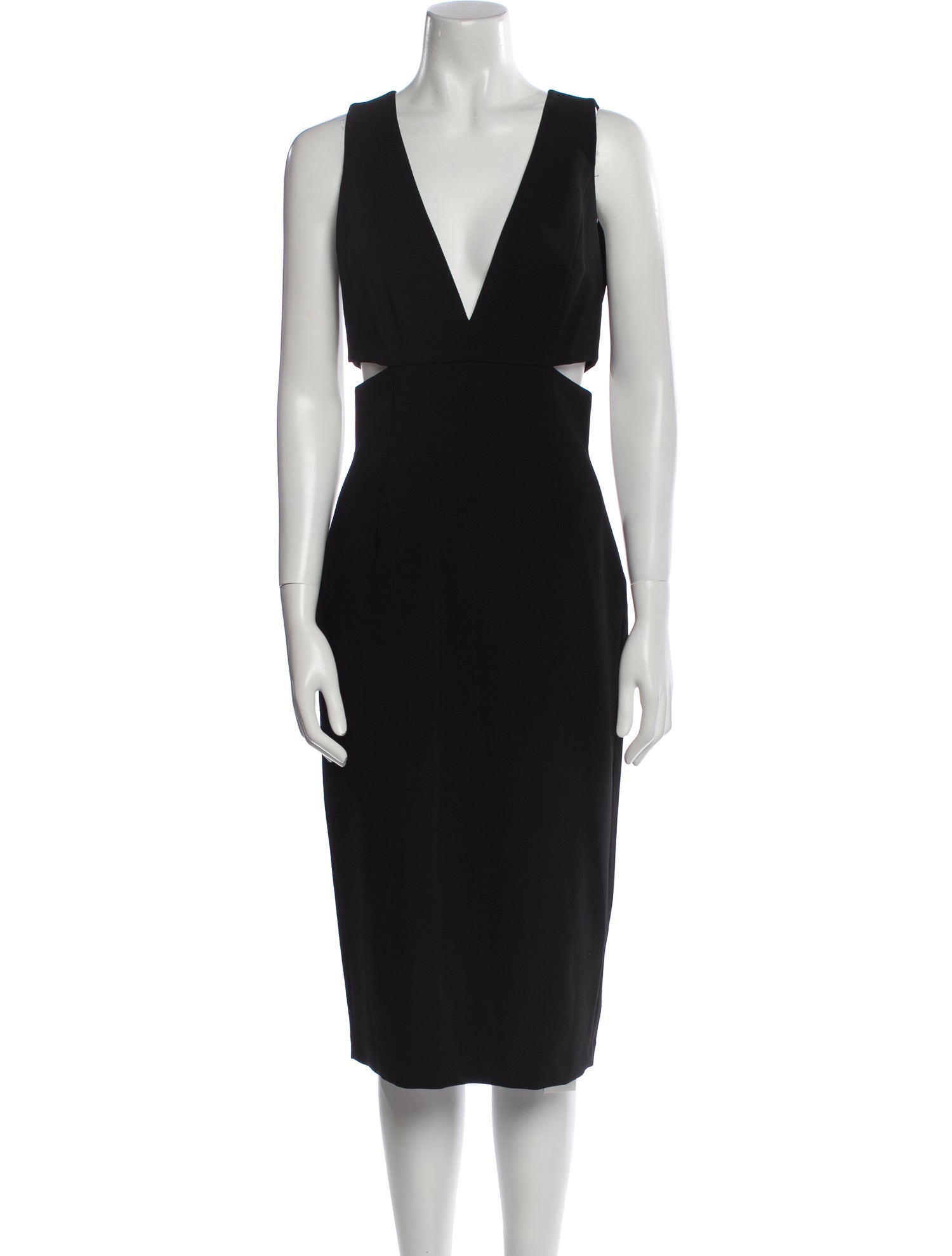 Alice + Olivia V-Neck Midi Length Dress