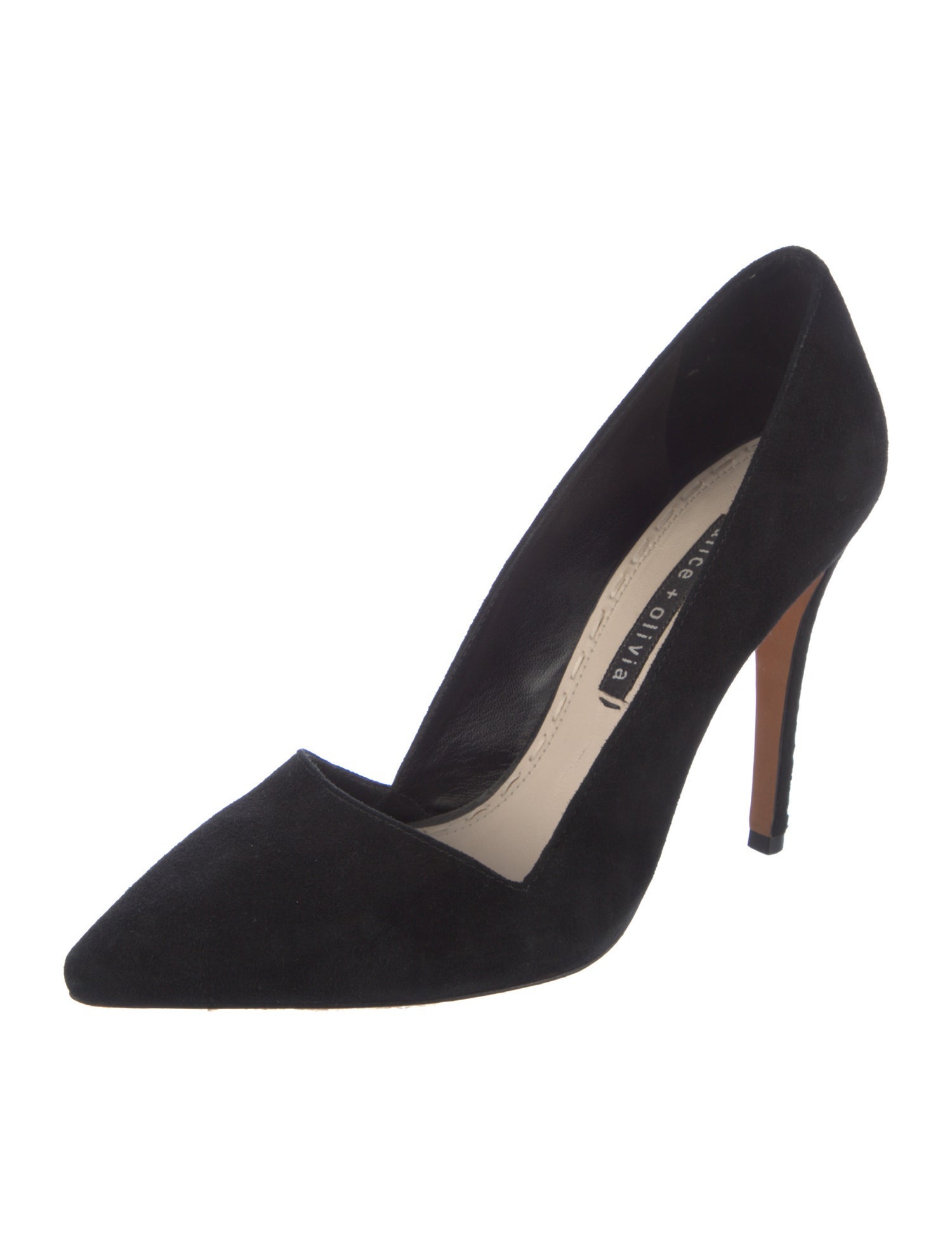 Alice + Olivia Suede D'Orsay Pumps