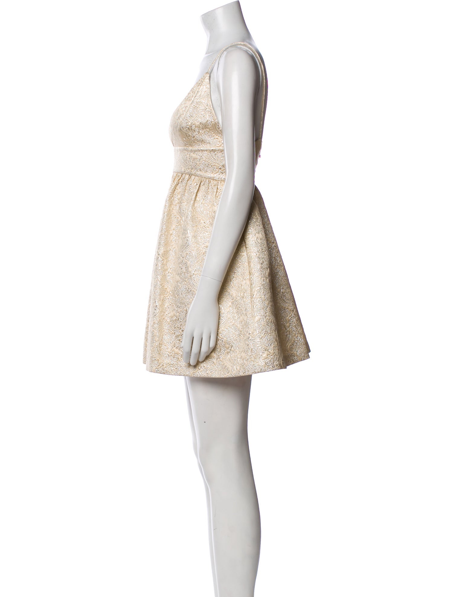 Alice + Olivia V-Neck Mini Dress