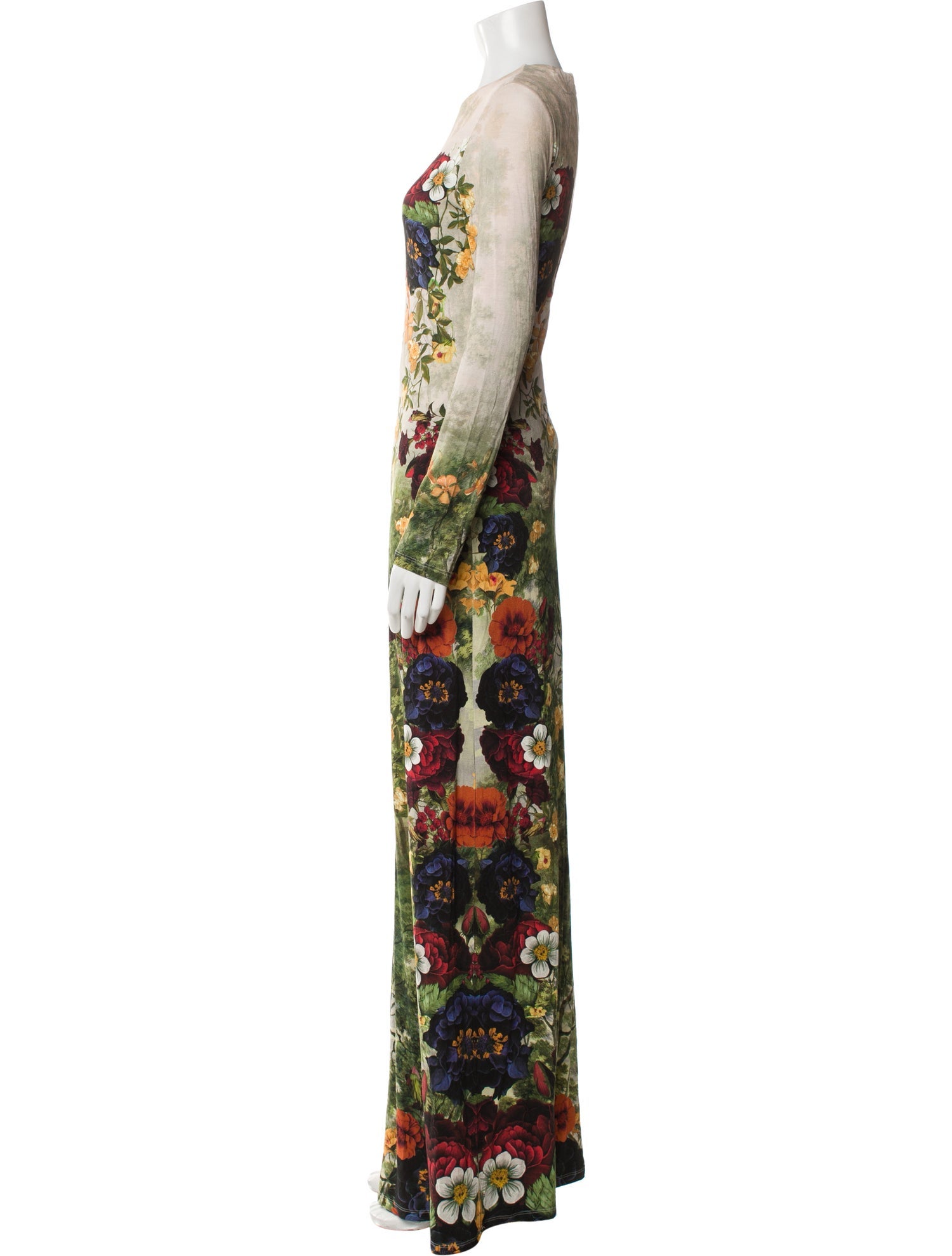 Alice + Olivia Floral Print Long Dress w/ Tags