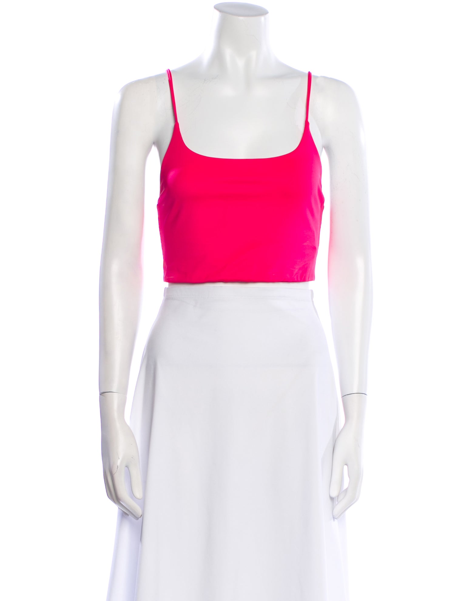 Alice + Olivia Square Neckline Sleeveless Crop Top