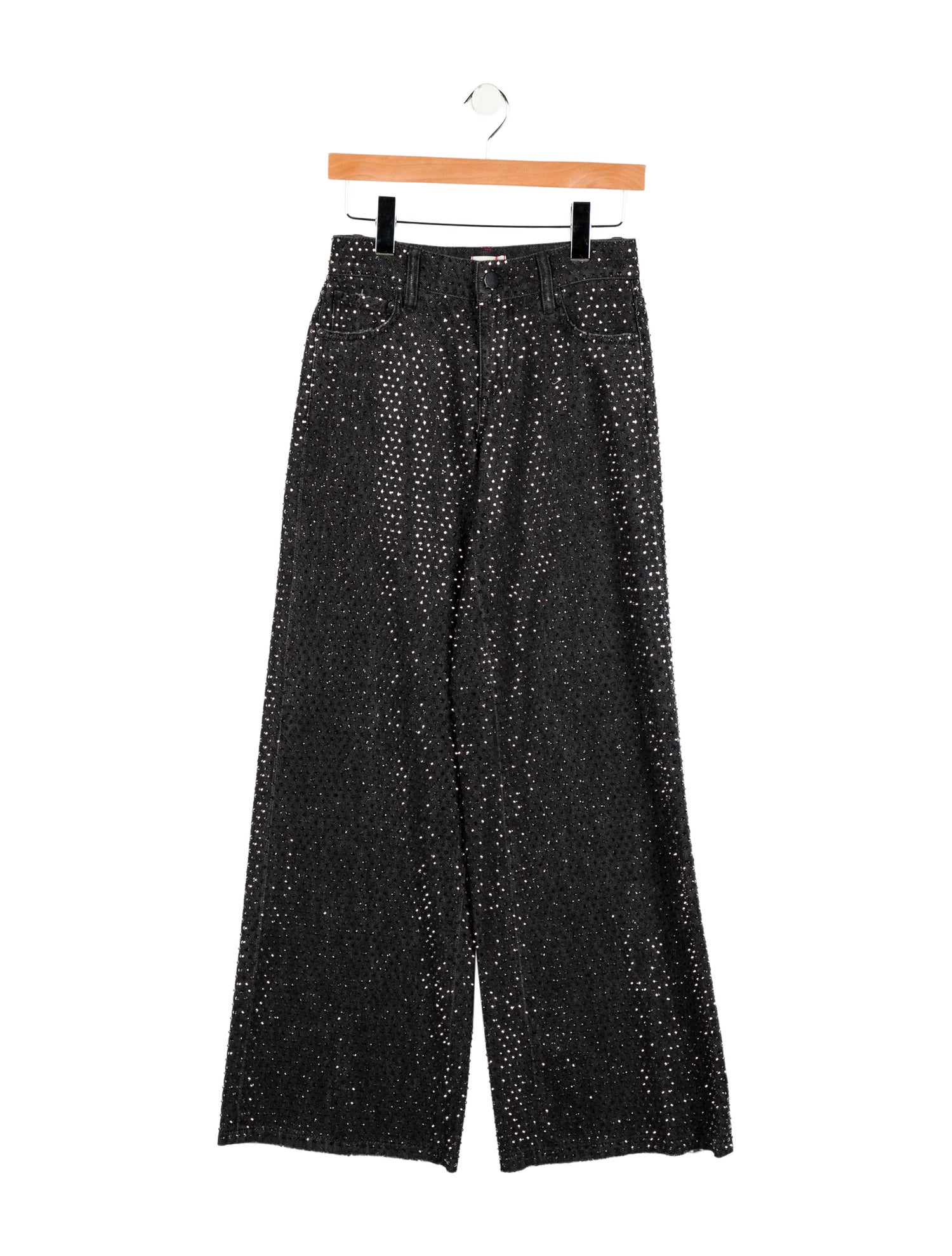 Alice + Olivia Mid-Rise Wide Leg Jeans