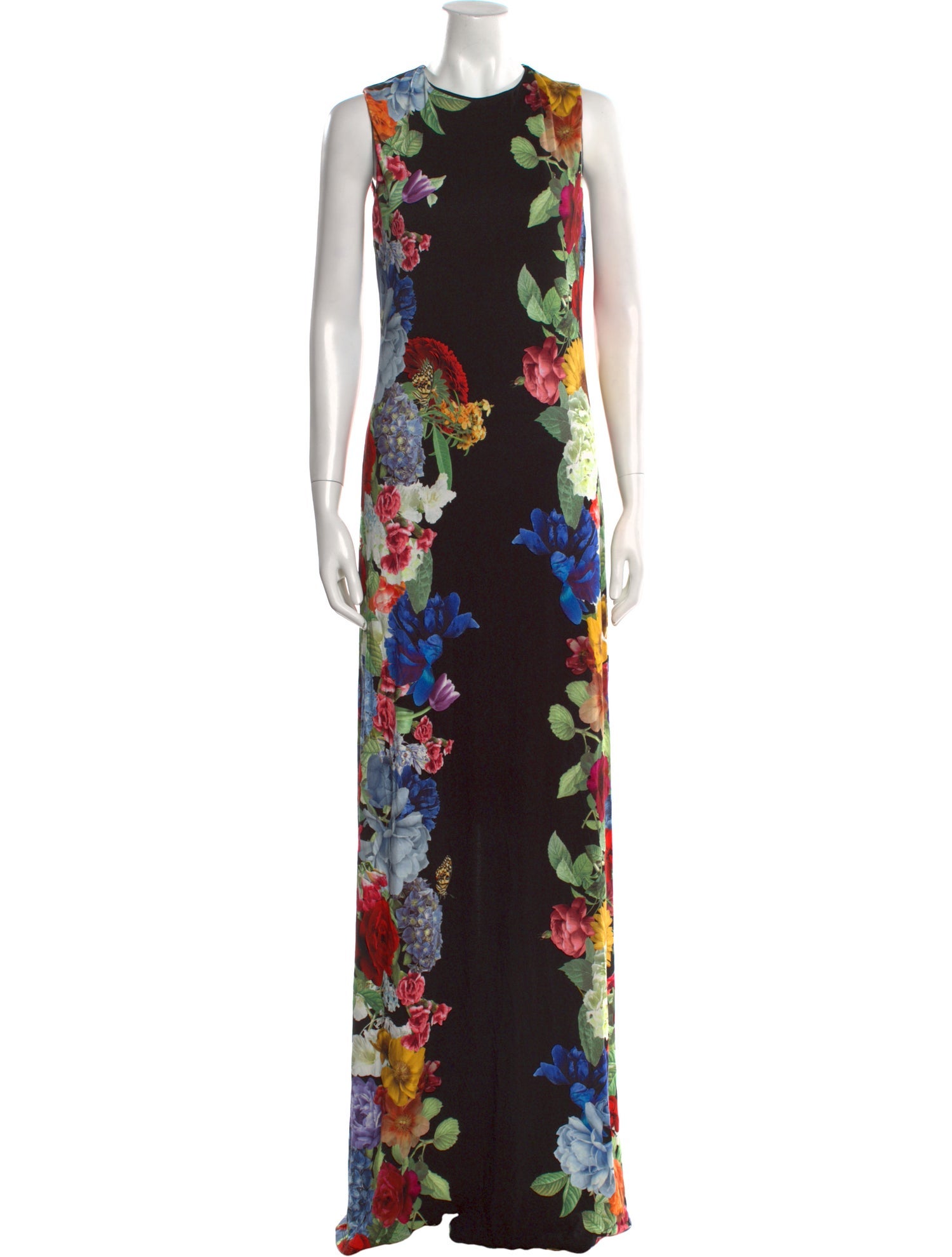 Alice + Olivia Floral Print Long Dress