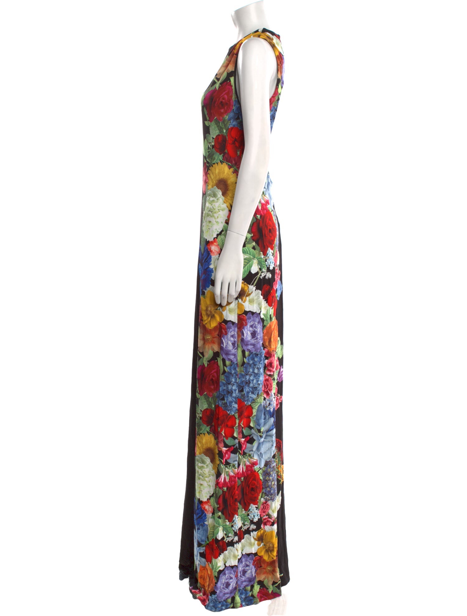 Alice + Olivia Floral Print Long Dress