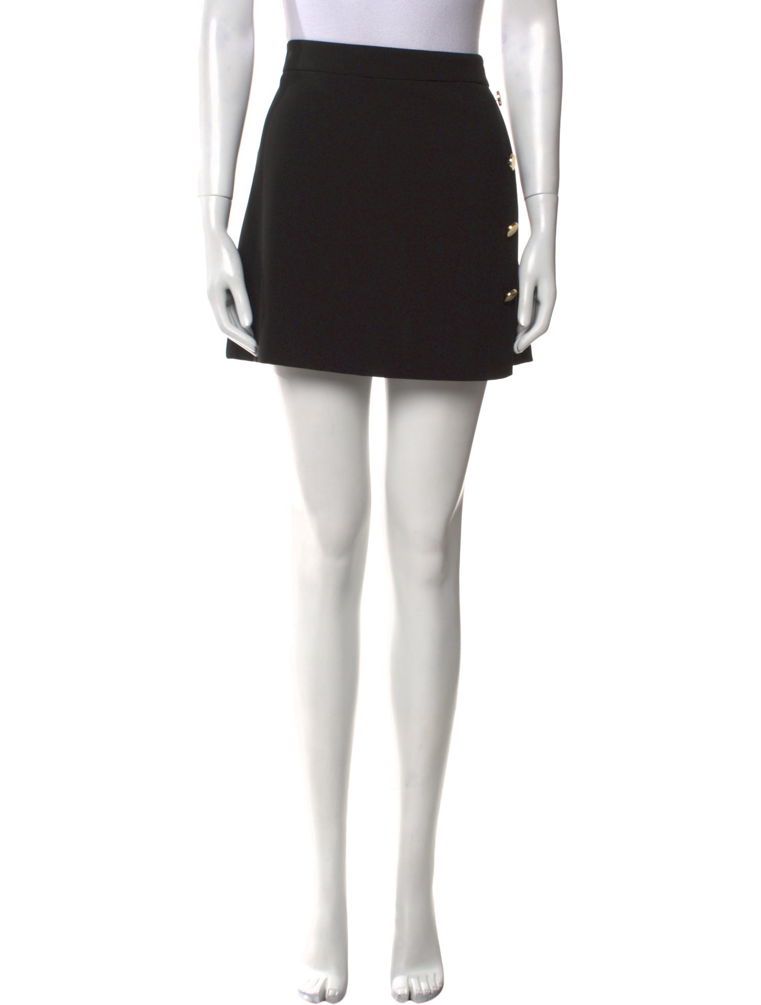 Alice + Olivia Pleated Accents Mini Skirt