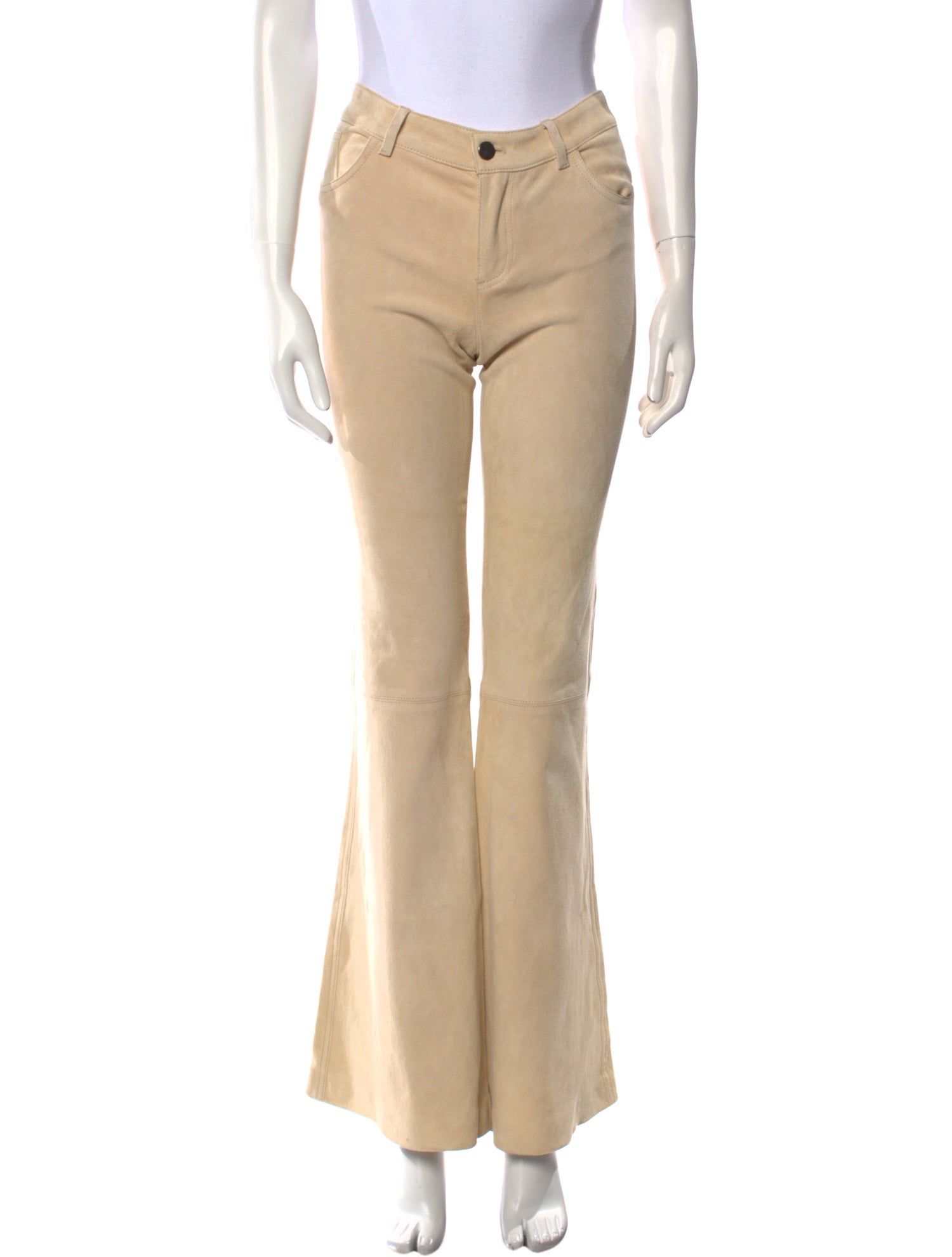 Alice + Olivia Lamb Leather Wide Leg Pants