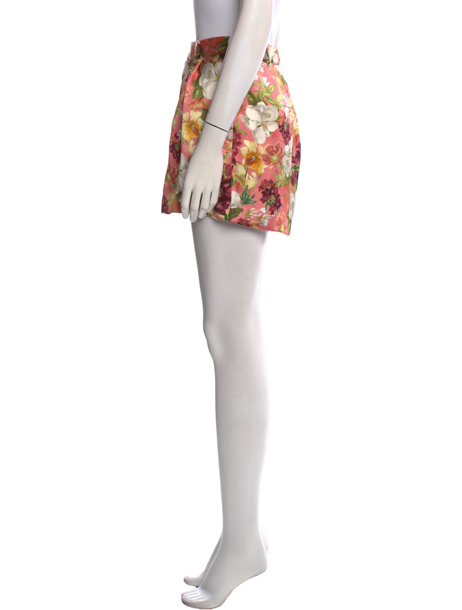 Alice + Olivia Floral Print Mini Shorts