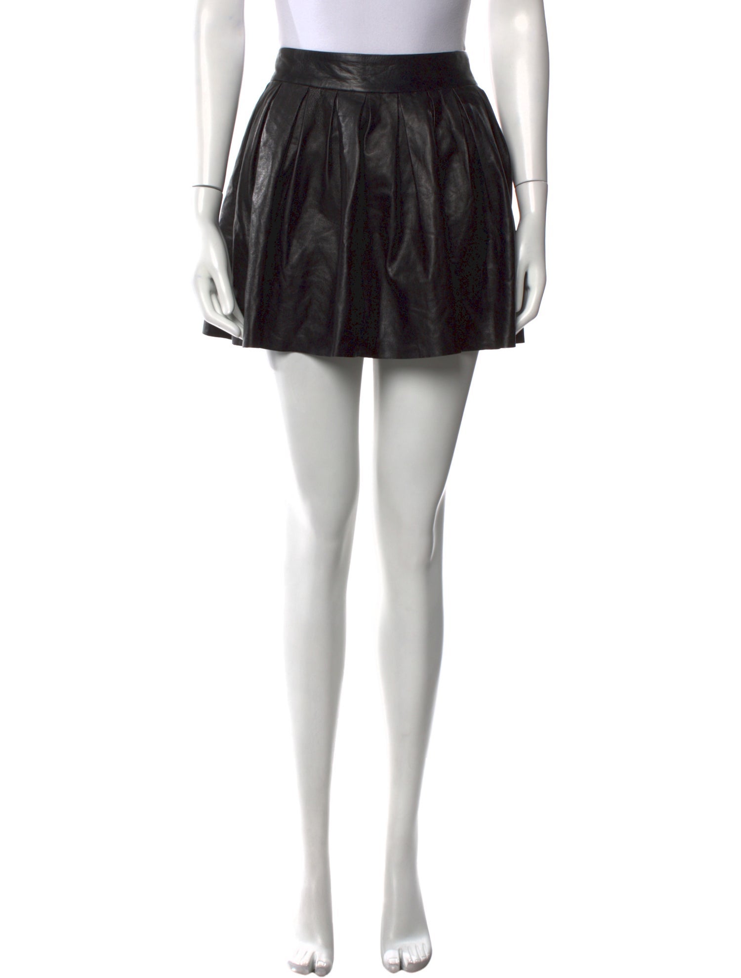 Alice + Olivia Leather Mini Skirt
