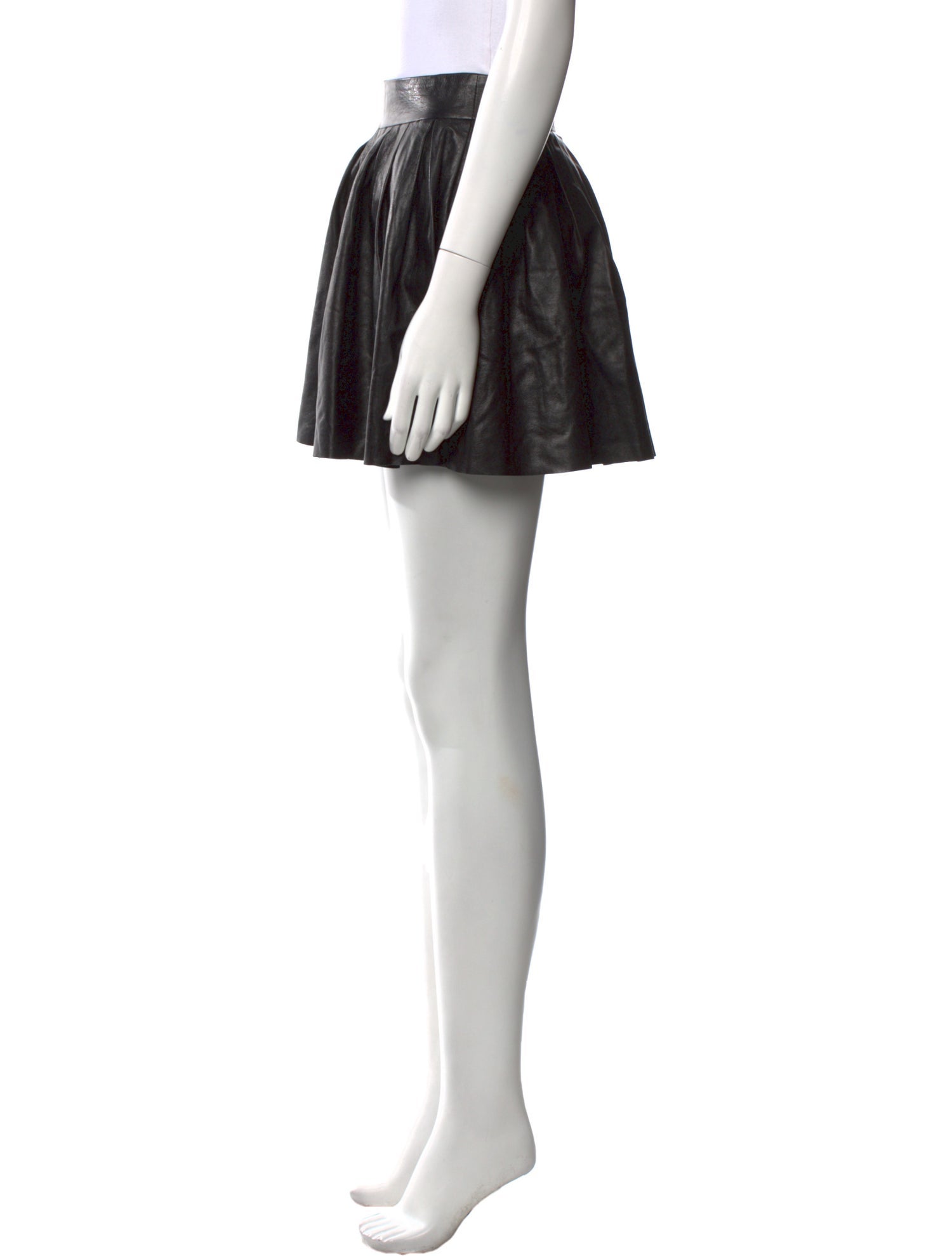 Alice + Olivia Leather Mini Skirt