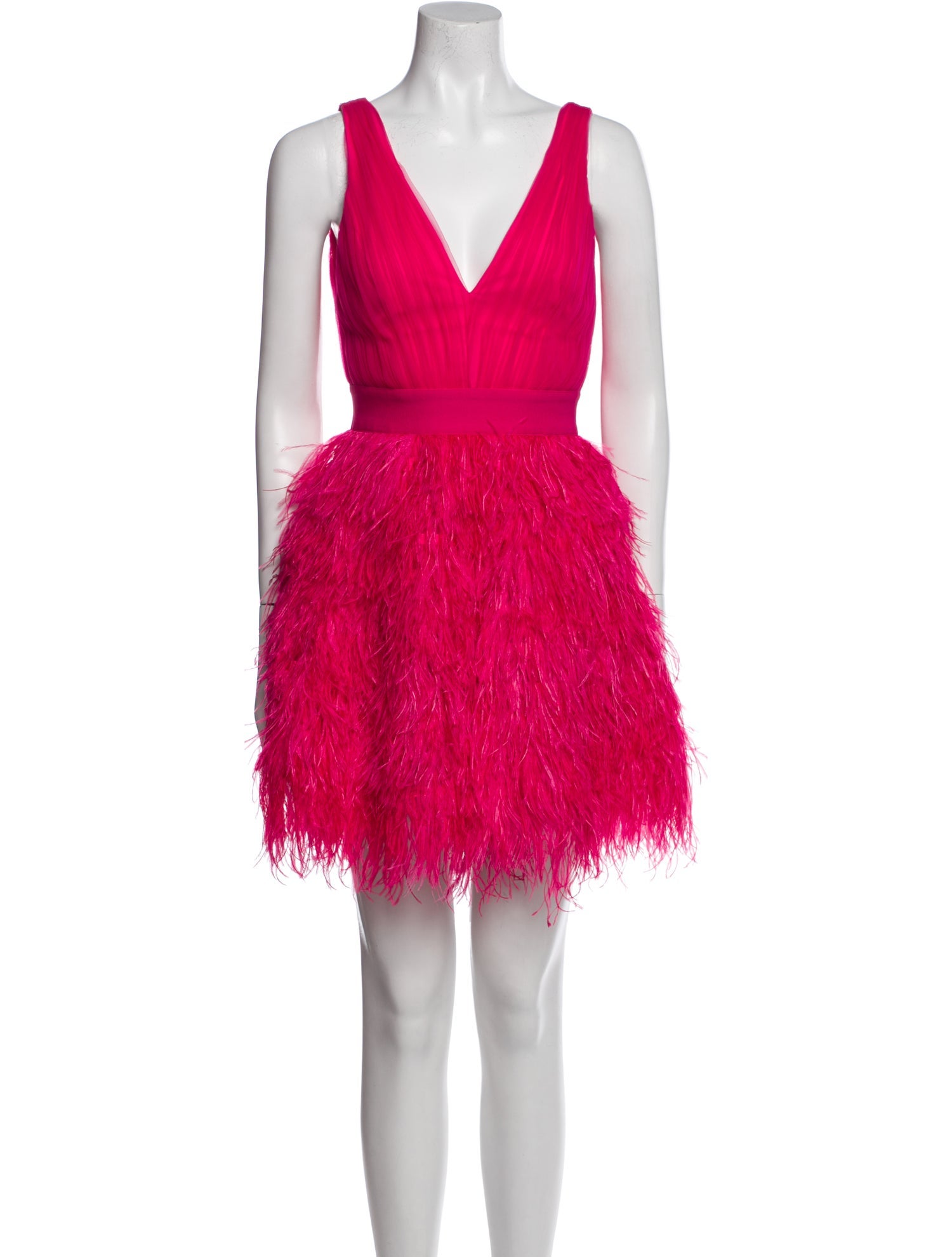 Alice + Olivia V-Neck Mini Dress