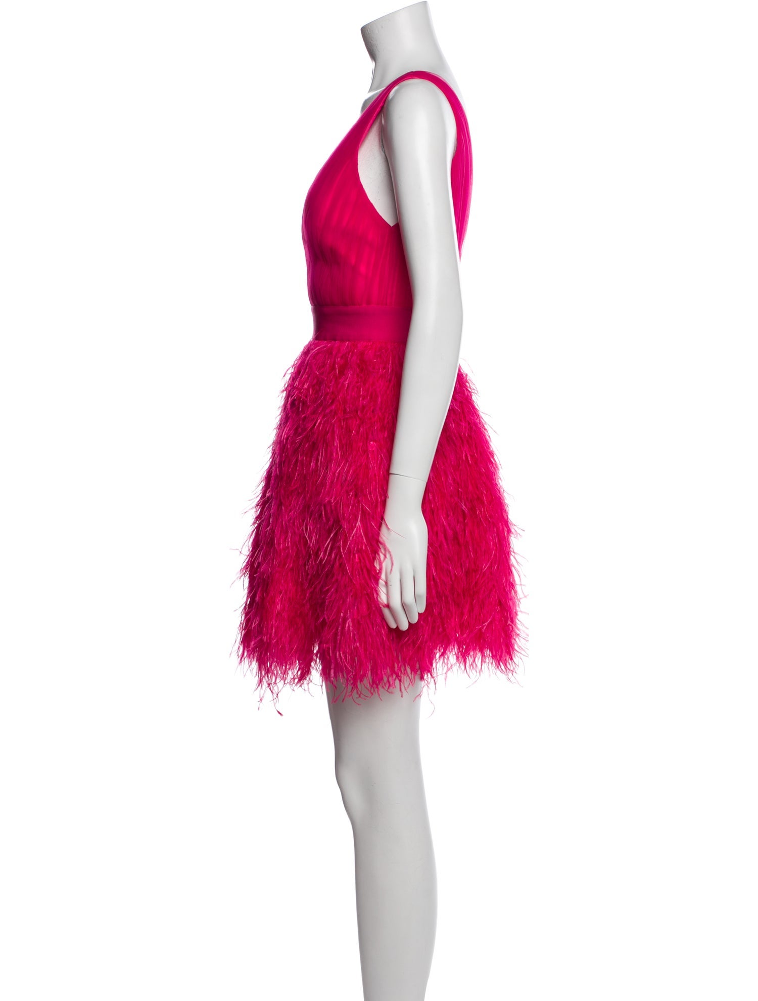 Alice + Olivia V-Neck Mini Dress