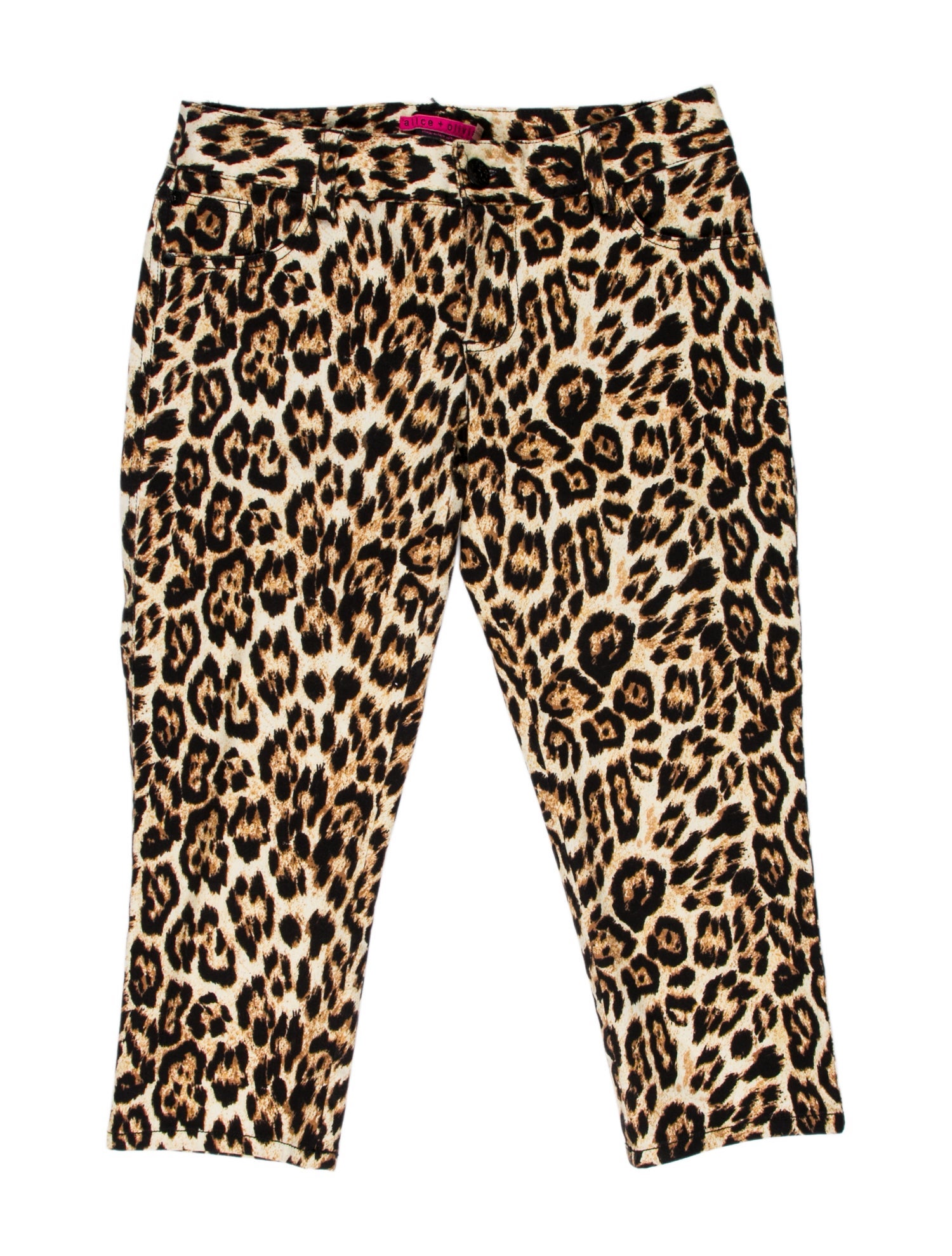Alice + Olivia Animal Print Skinny Leg Pants