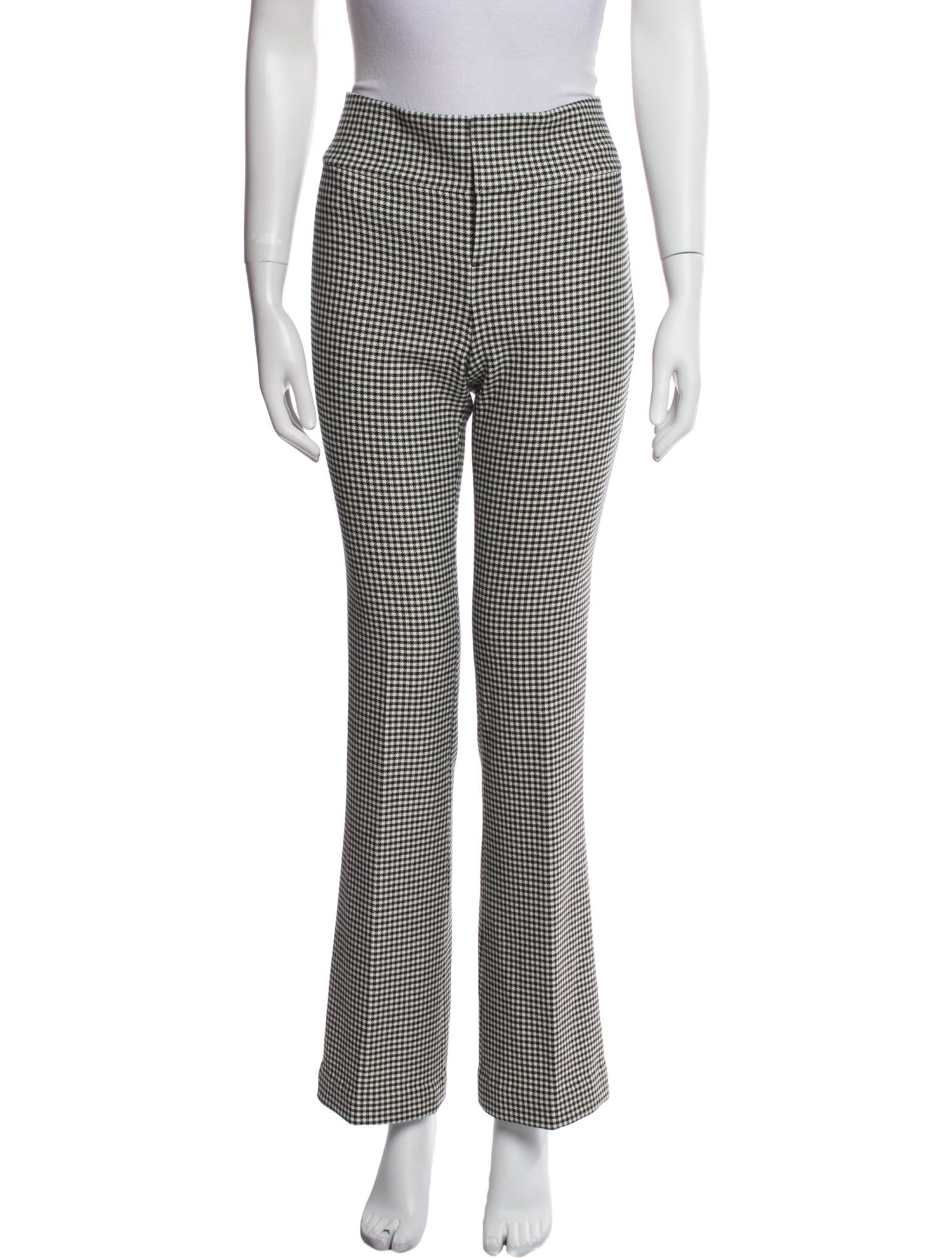 Alice + Olivia Houndstooth Print Wide Leg Pants