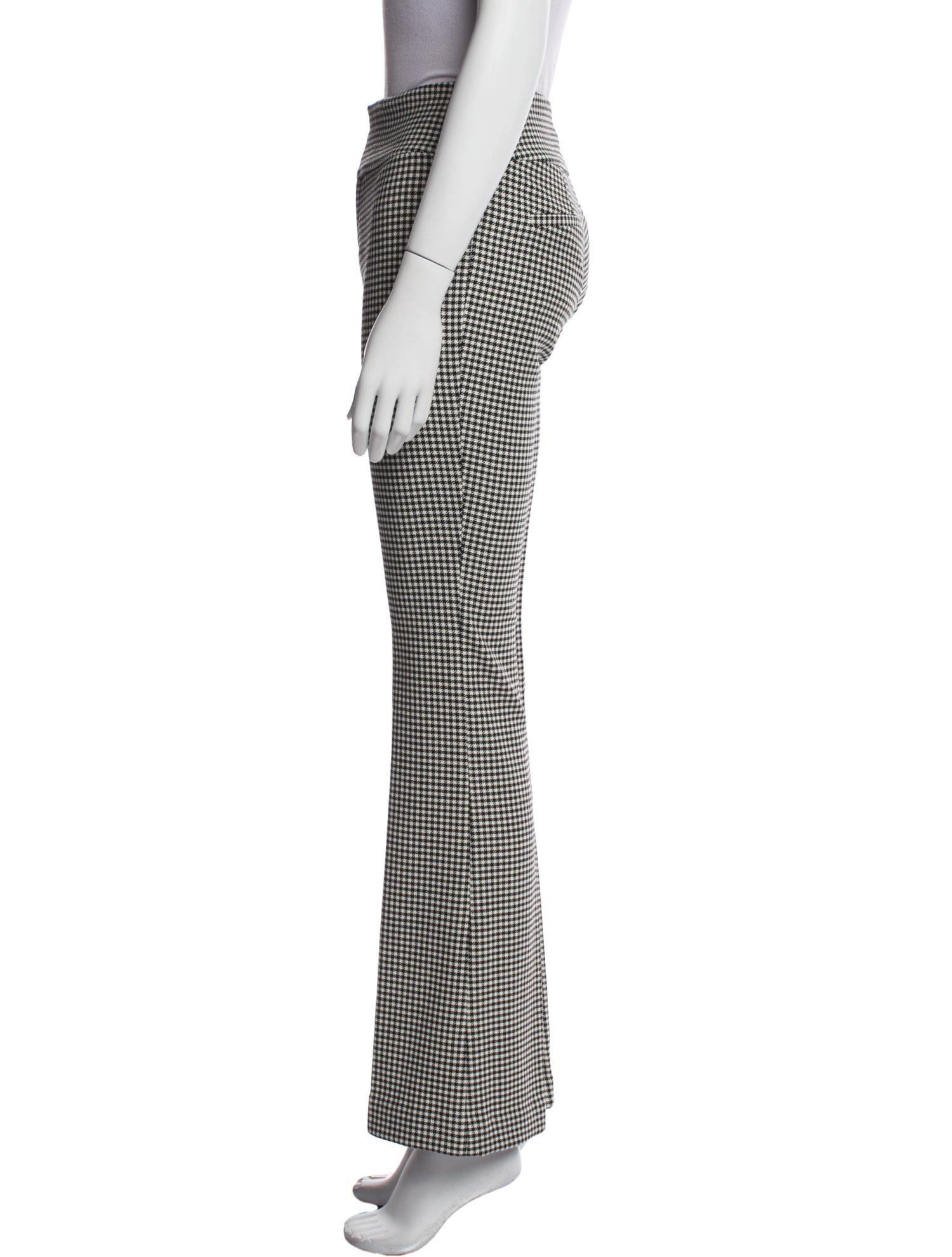 Alice + Olivia Houndstooth Print Wide Leg Pants